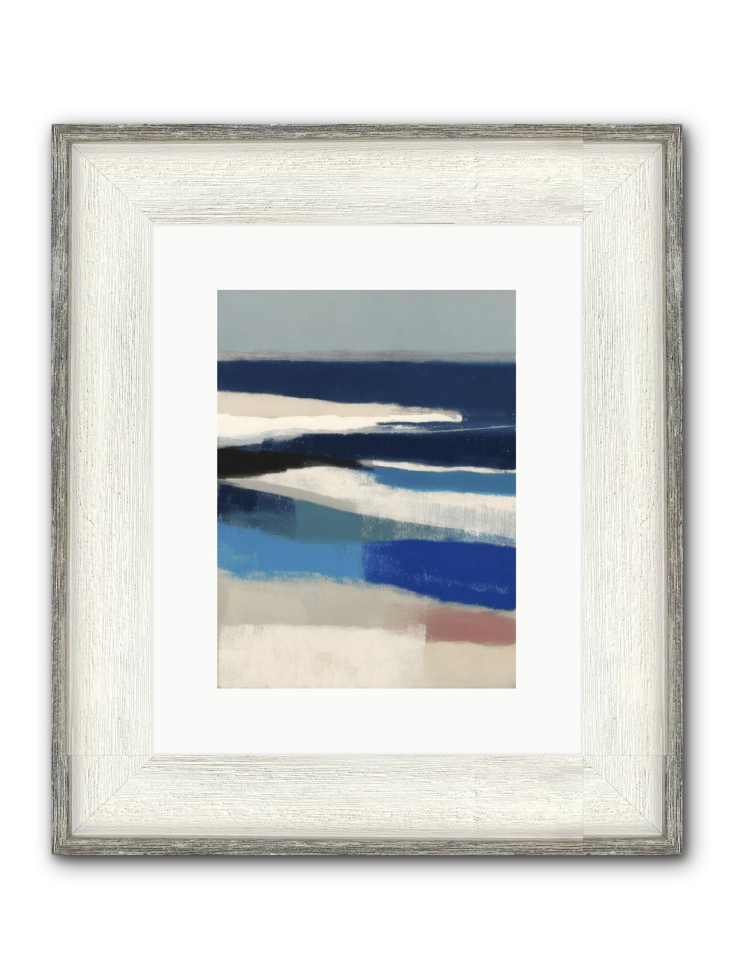 Crystalline Framed Print - Driftwood White 9x12