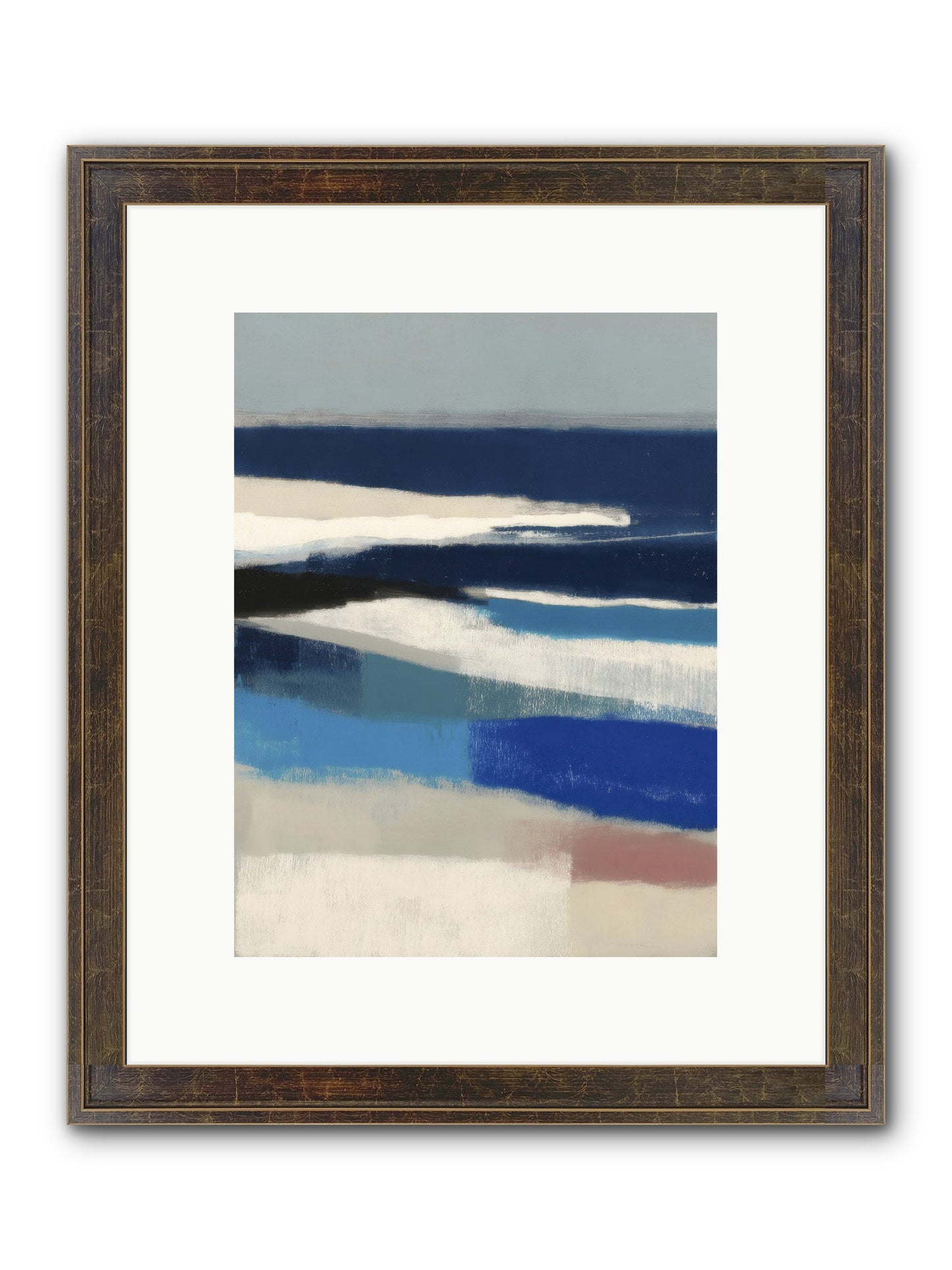 Crystalline Framed Print - Slimwoods Black/Gold 9x12