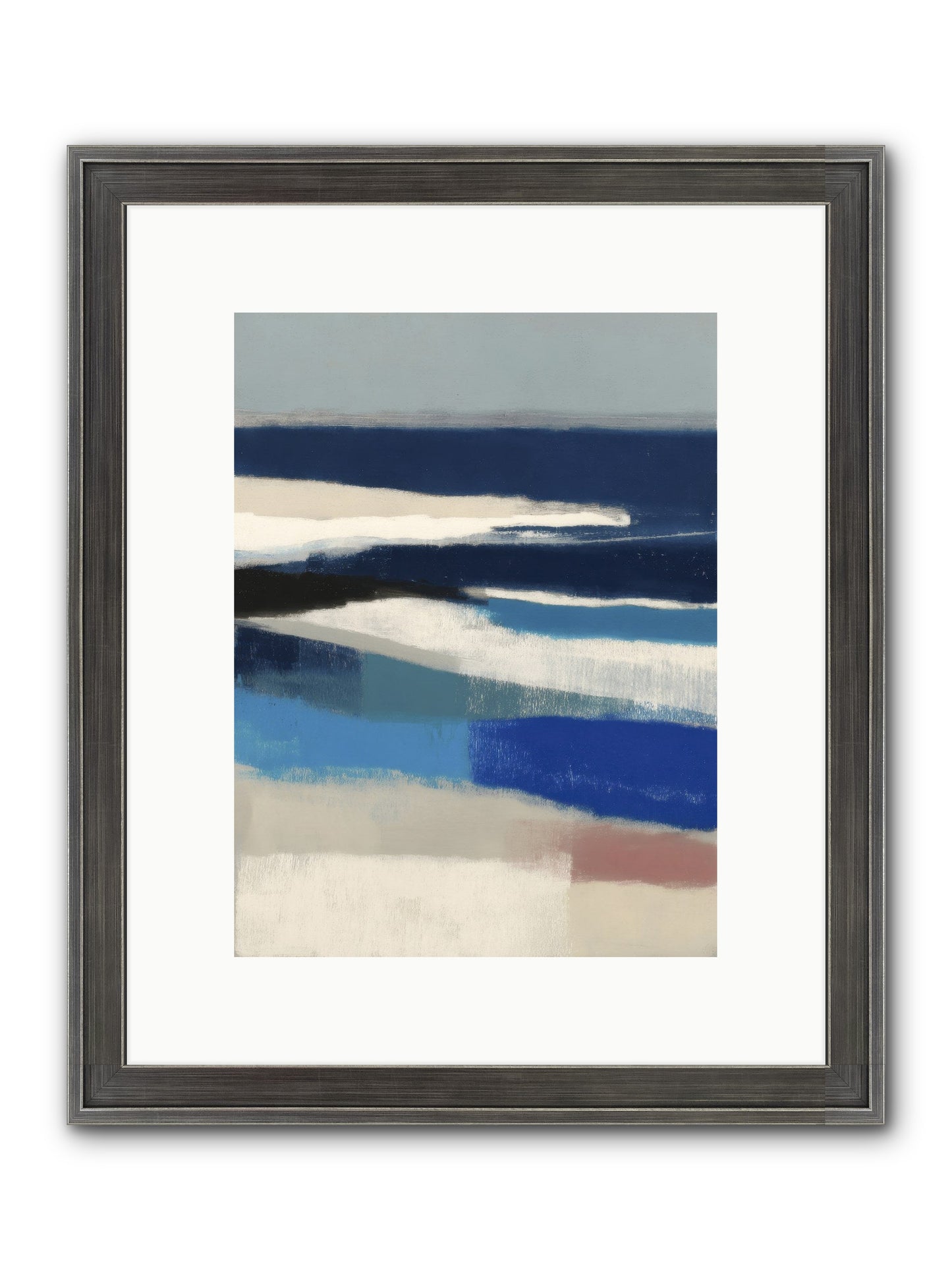 Crystalline Framed Print - Slimwoods Black/Silver 9x12