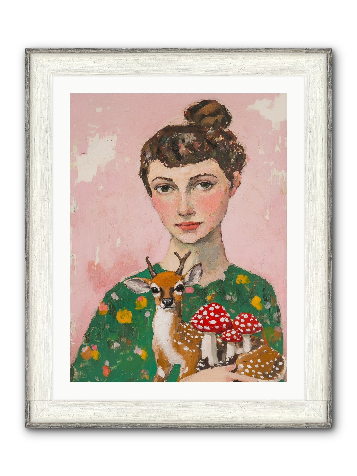 Cucumber Sandwiches Framed Print - Driftwood White 24x32