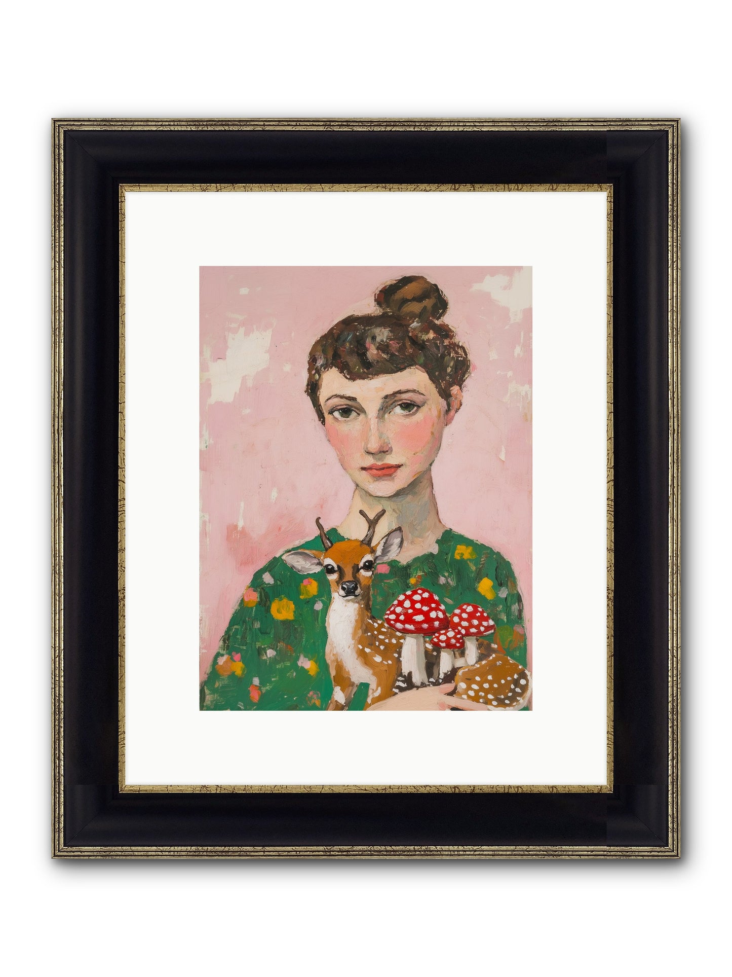 Cucumber Sandwiches Framed Print - Black & Gold 9x12