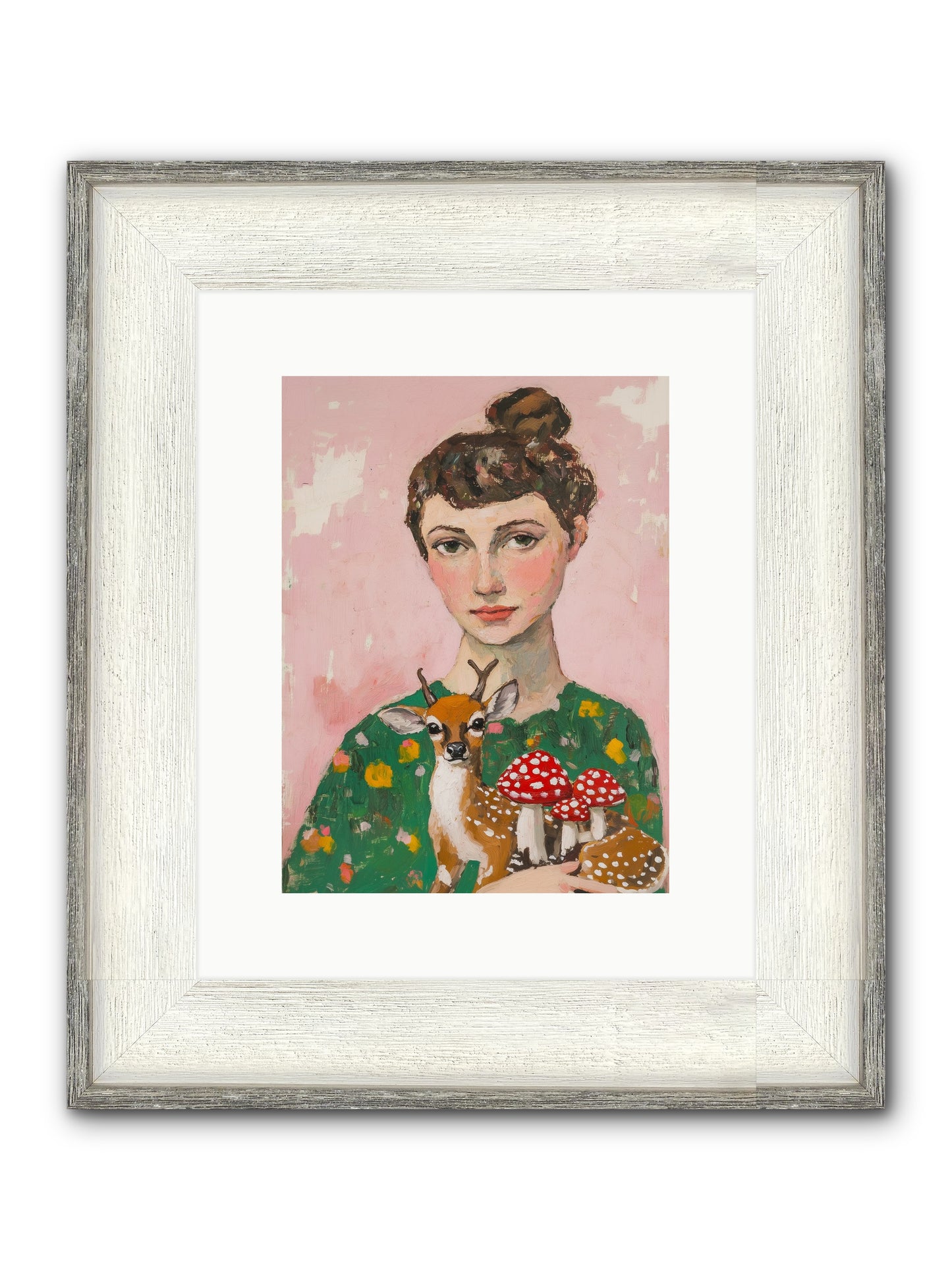 Cucumber Sandwiches Framed Print - Driftwood White 9x12