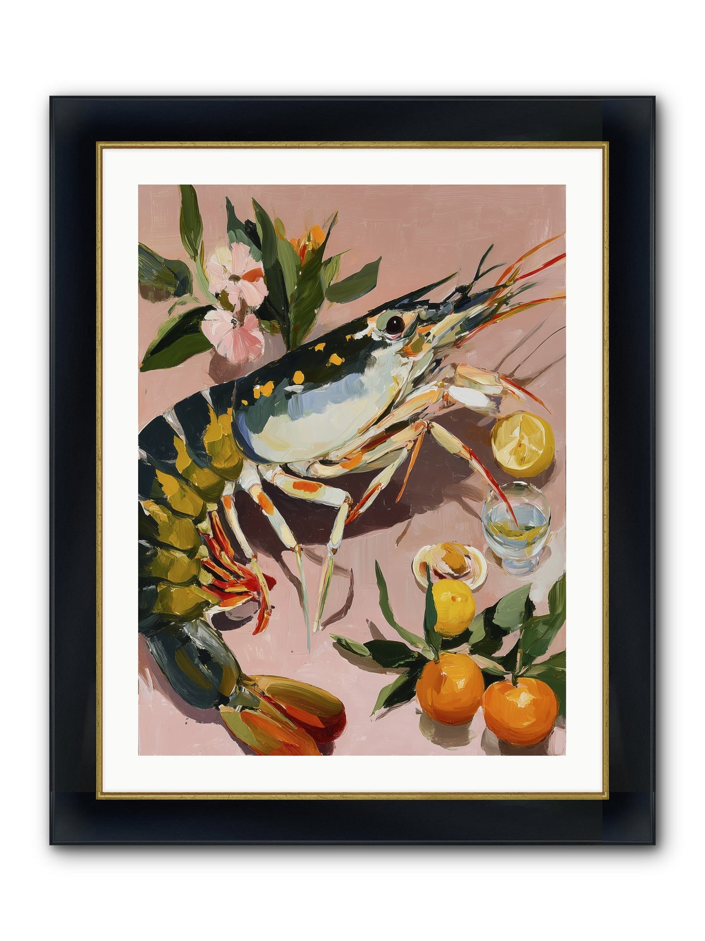 Culinary Jewels Framed Print - Wide Black w/Gold 24x32