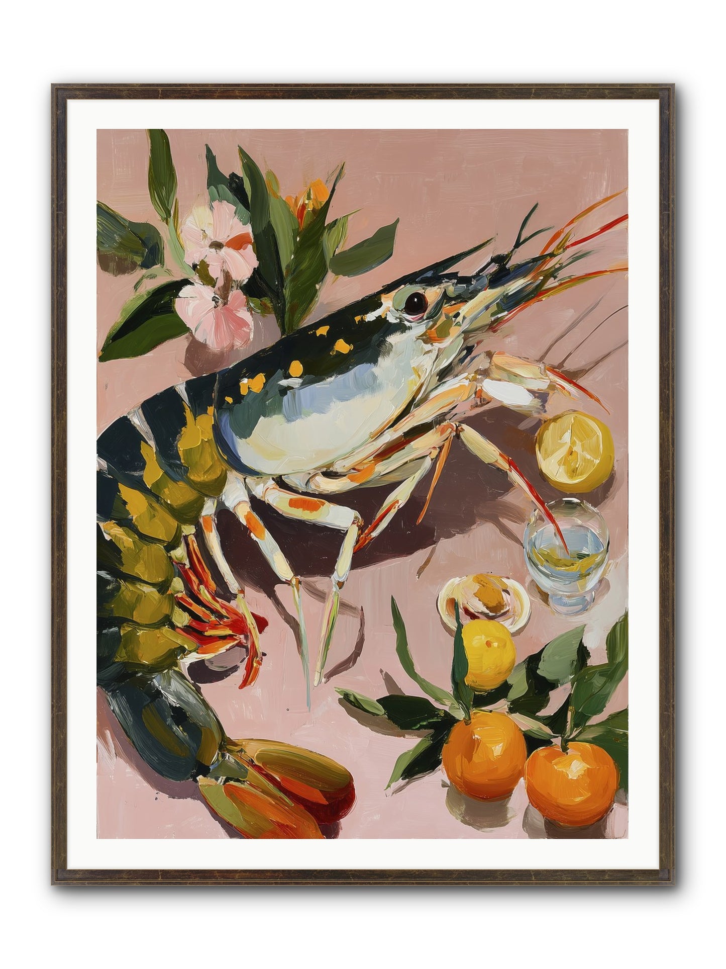 Culinary Jewels Framed Print - Slimwoods Black/Gold 36x48