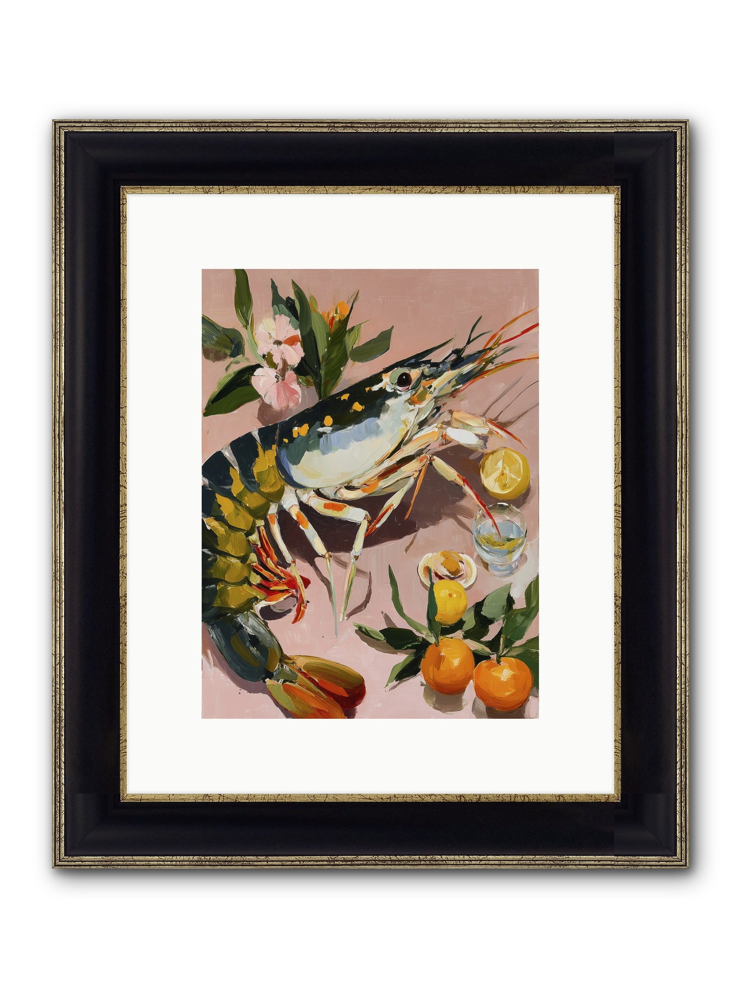 Culinary Jewels Framed Print - Black & Gold 9x12