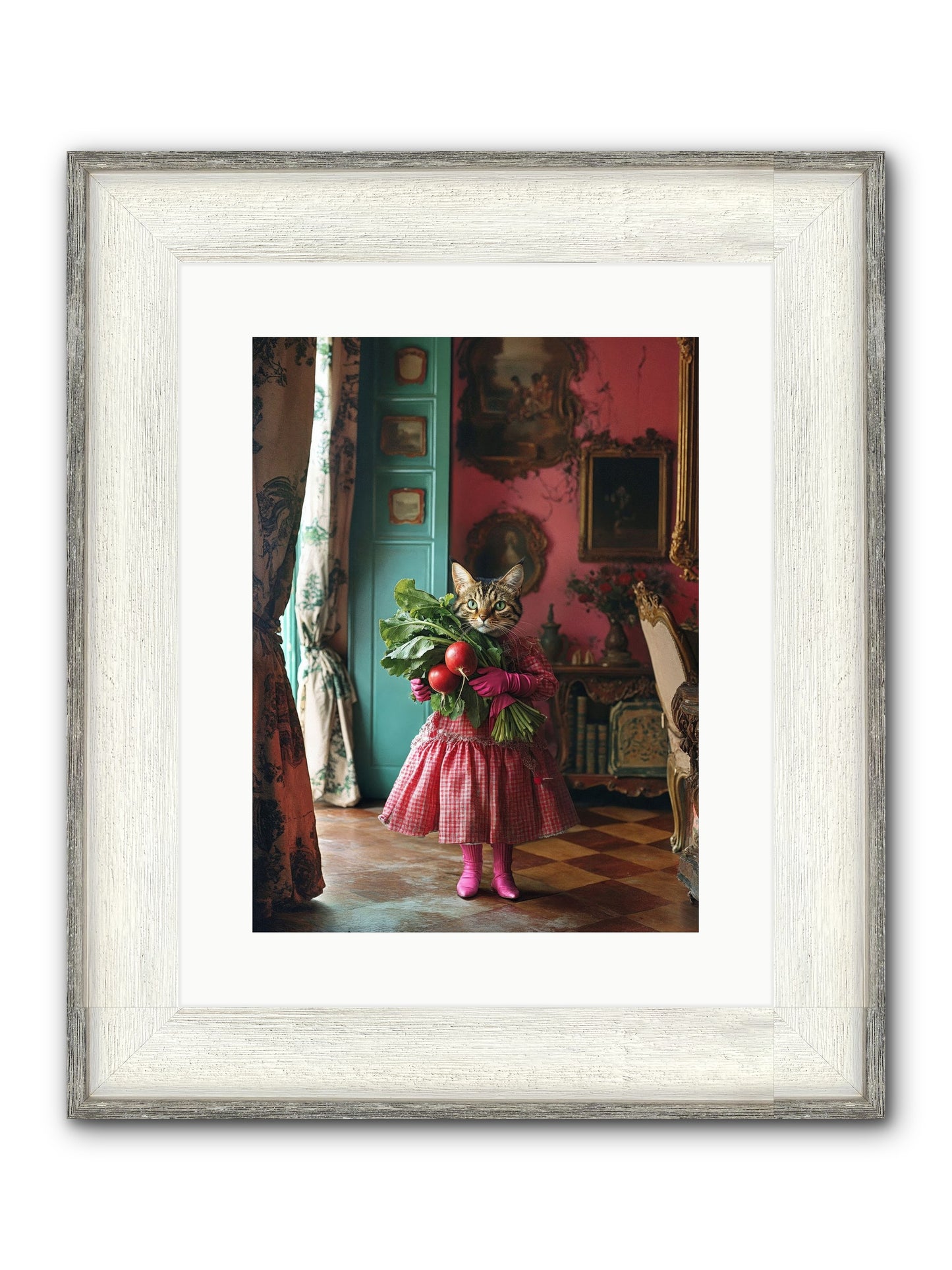Culinary Waltz & Wonder Framed Print - Driftwood White 12x16