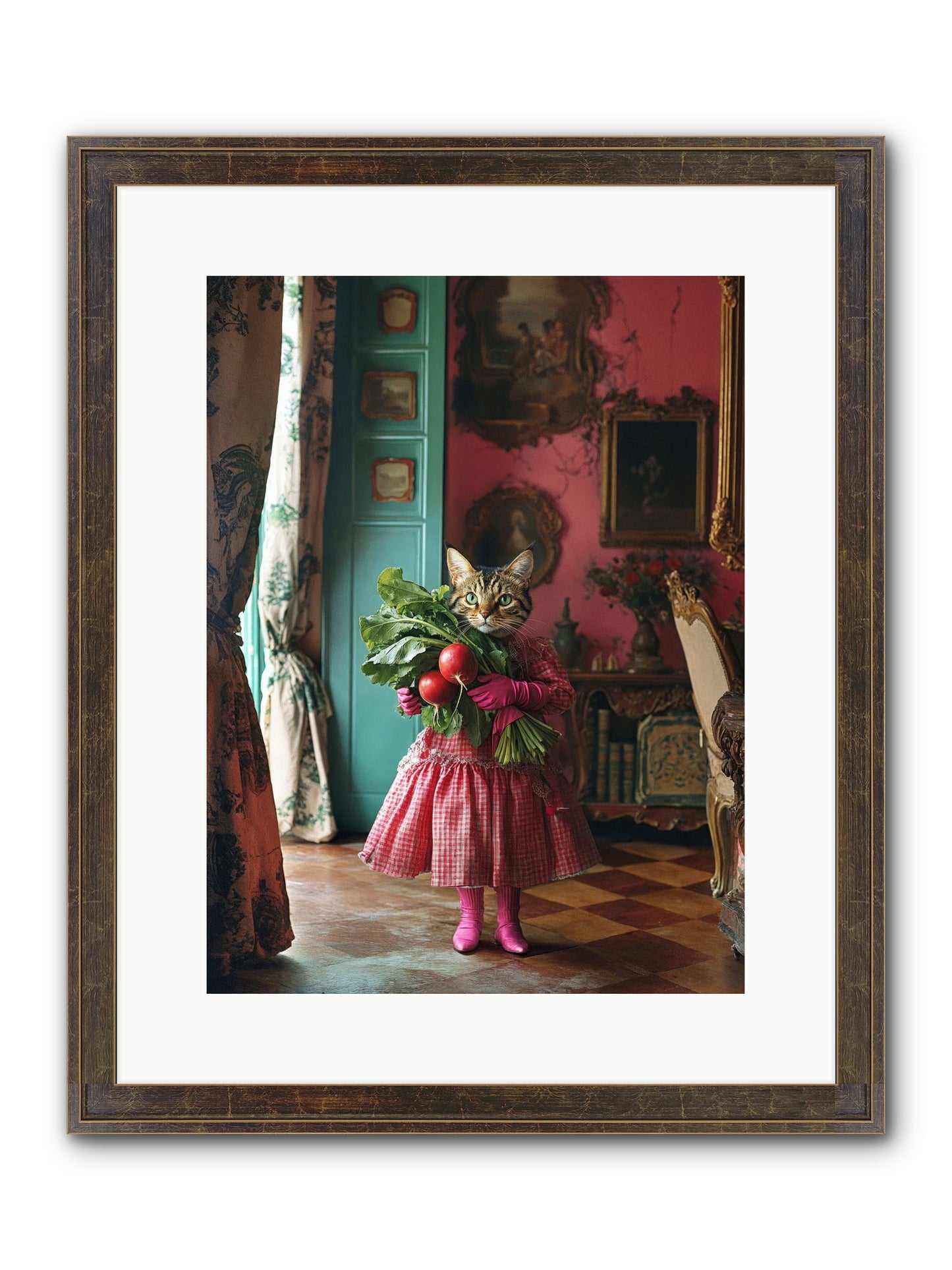Culinary Waltz & Wonder Framed Print - Slimwoods Black/Gold 12x16
