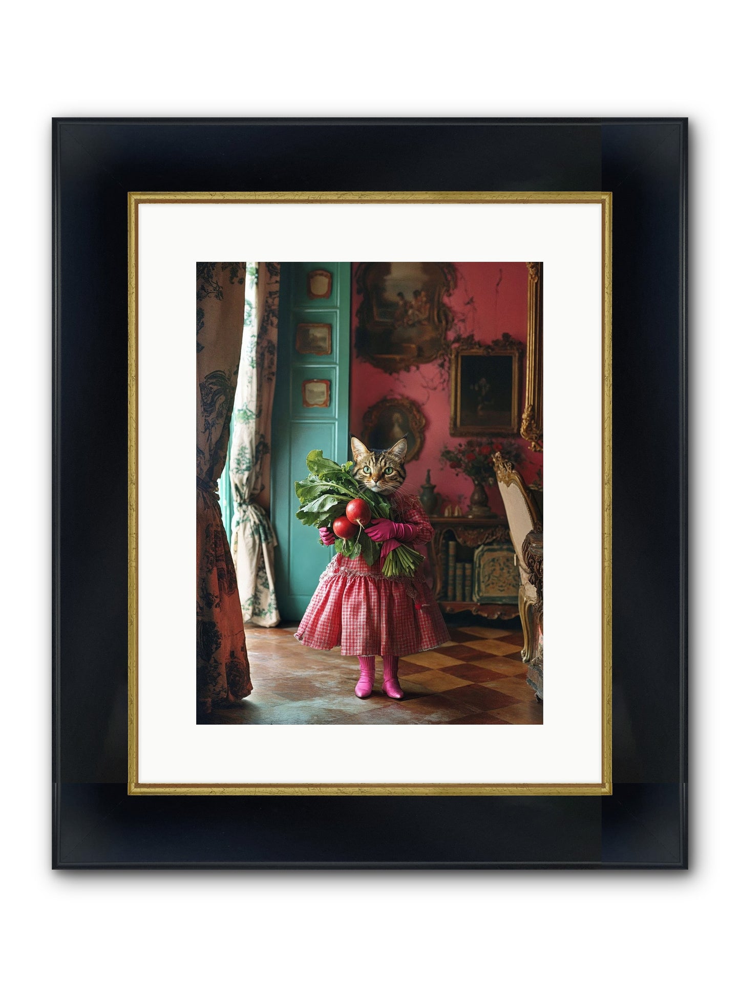 Culinary Waltz & Wonder Framed Print - Wide Black w/Gold 12x16