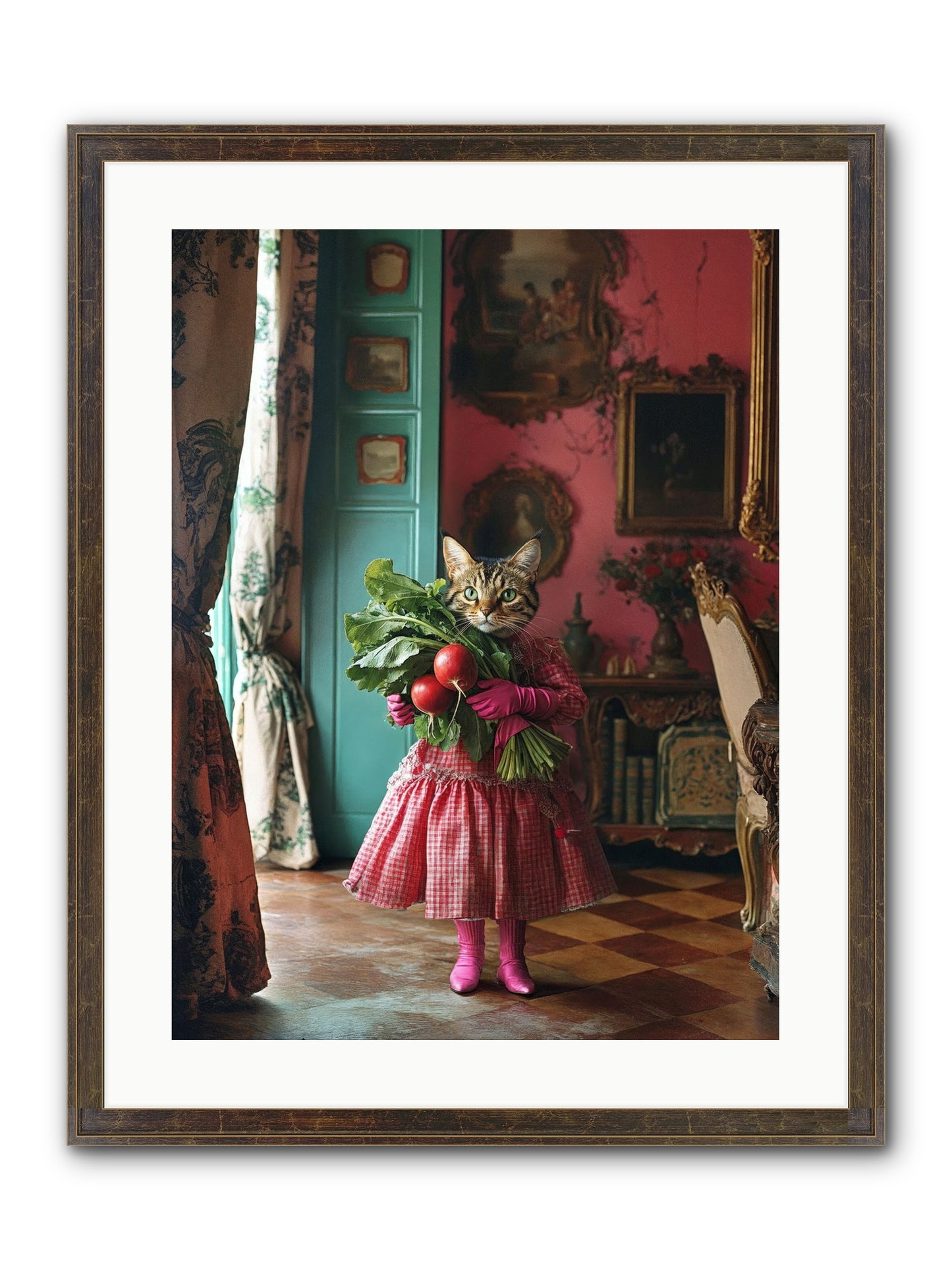 Culinary Waltz & Wonder Framed Print - Slimwoods Black/Gold 18x24