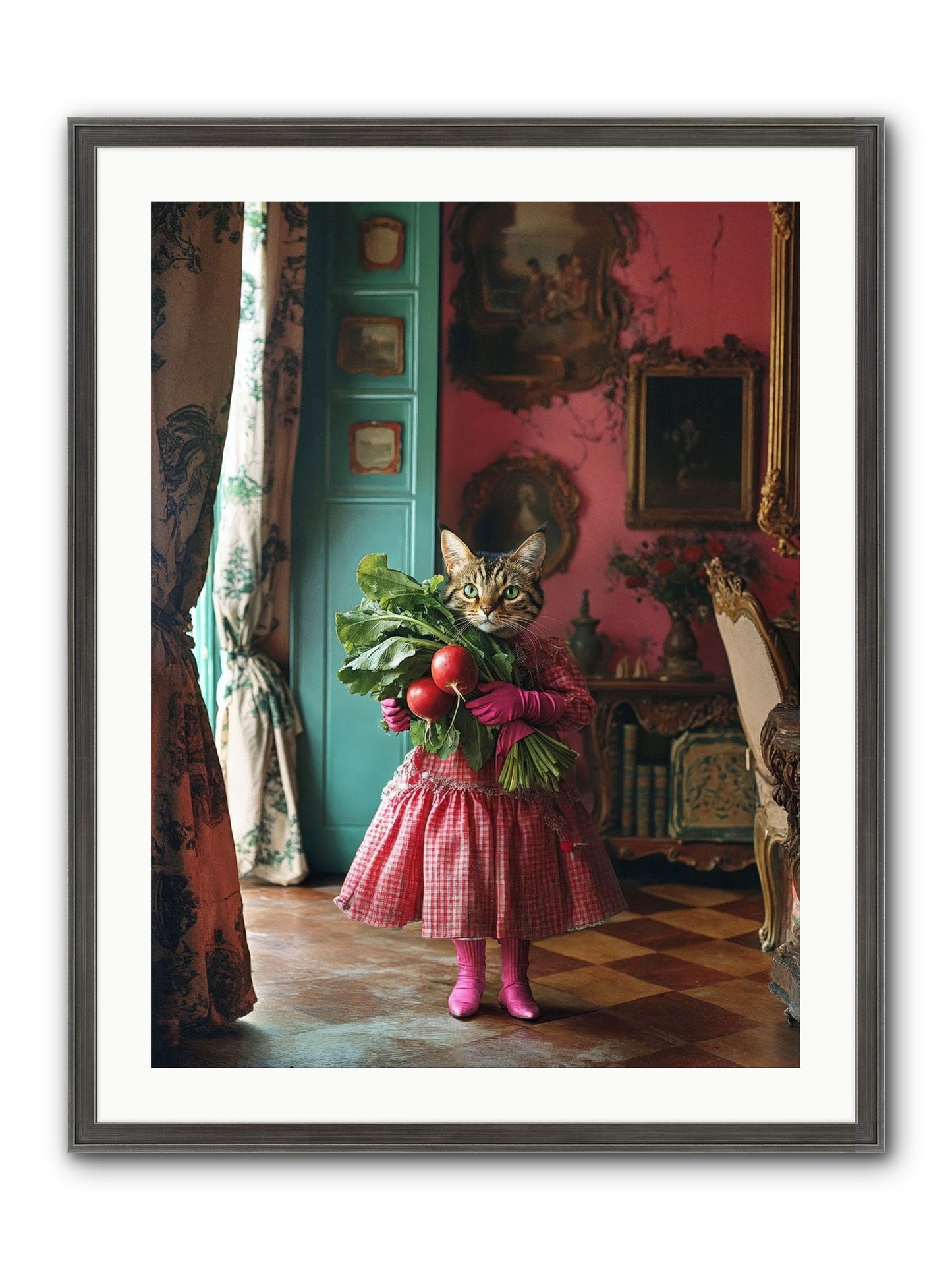 Culinary Waltz & Wonder Framed Print - Slimwoods Black/Silver 24x32