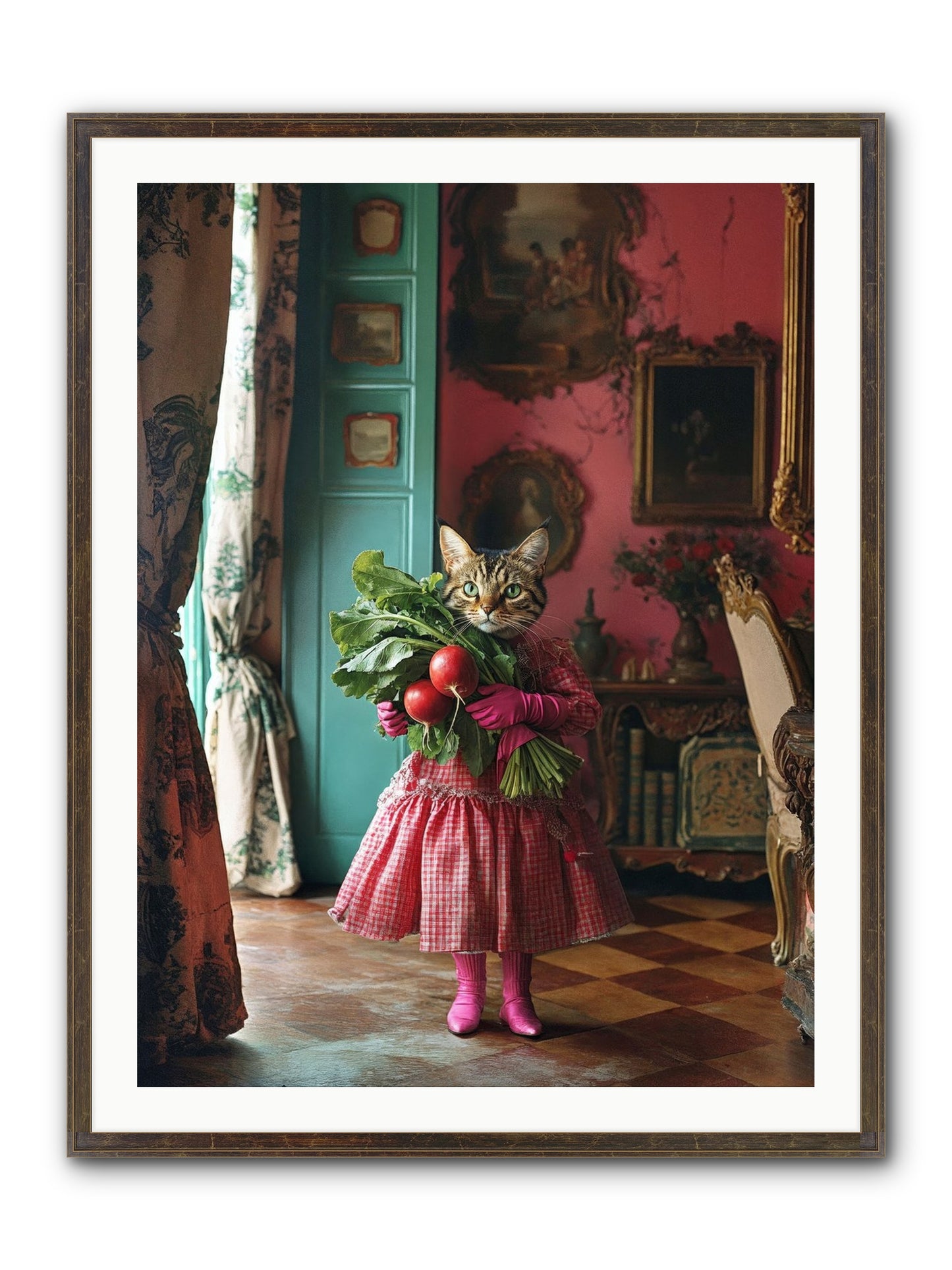Culinary Waltz & Wonder Framed Print - Slimwoods Black/Gold 30x40