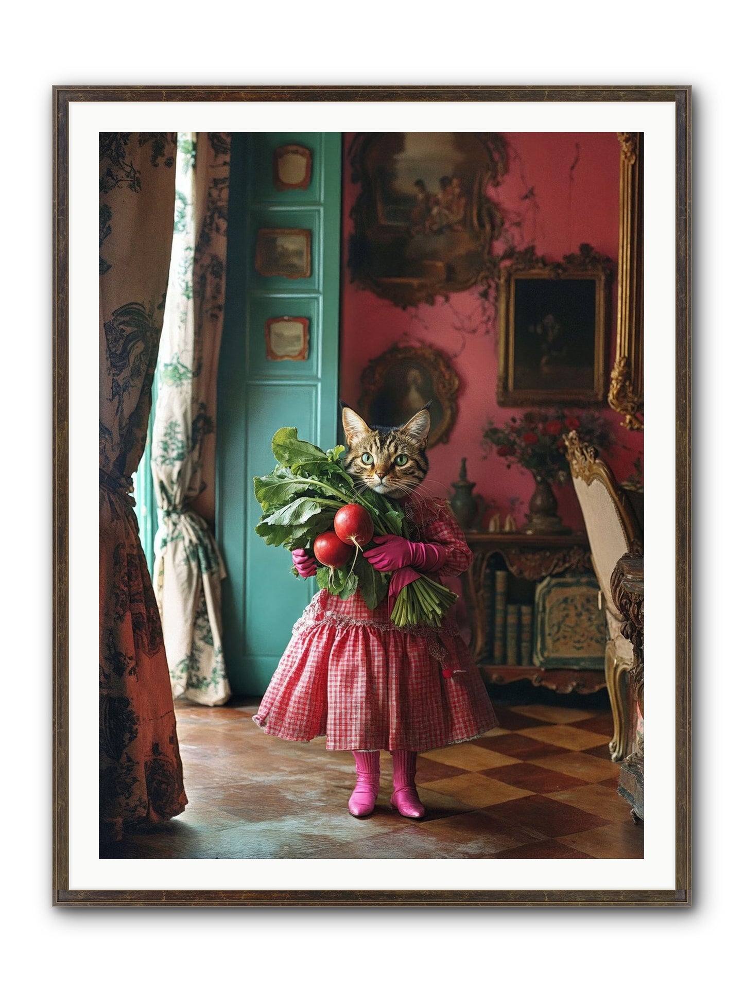 Culinary Waltz & Wonder Framed Print - Slimwoods Black/Gold 36x48