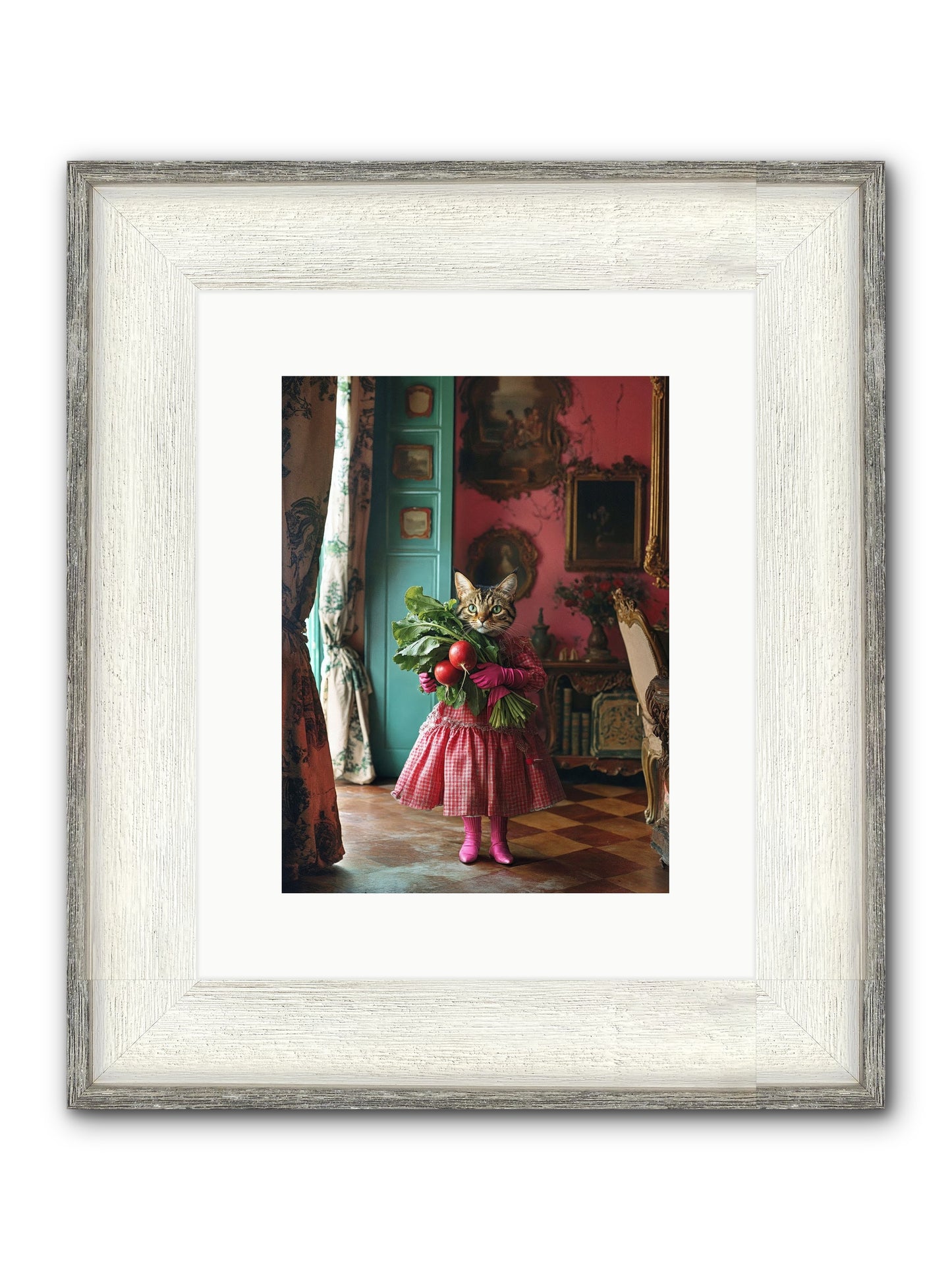 Culinary Waltz & Wonder Framed Print - Driftwood White 9x12