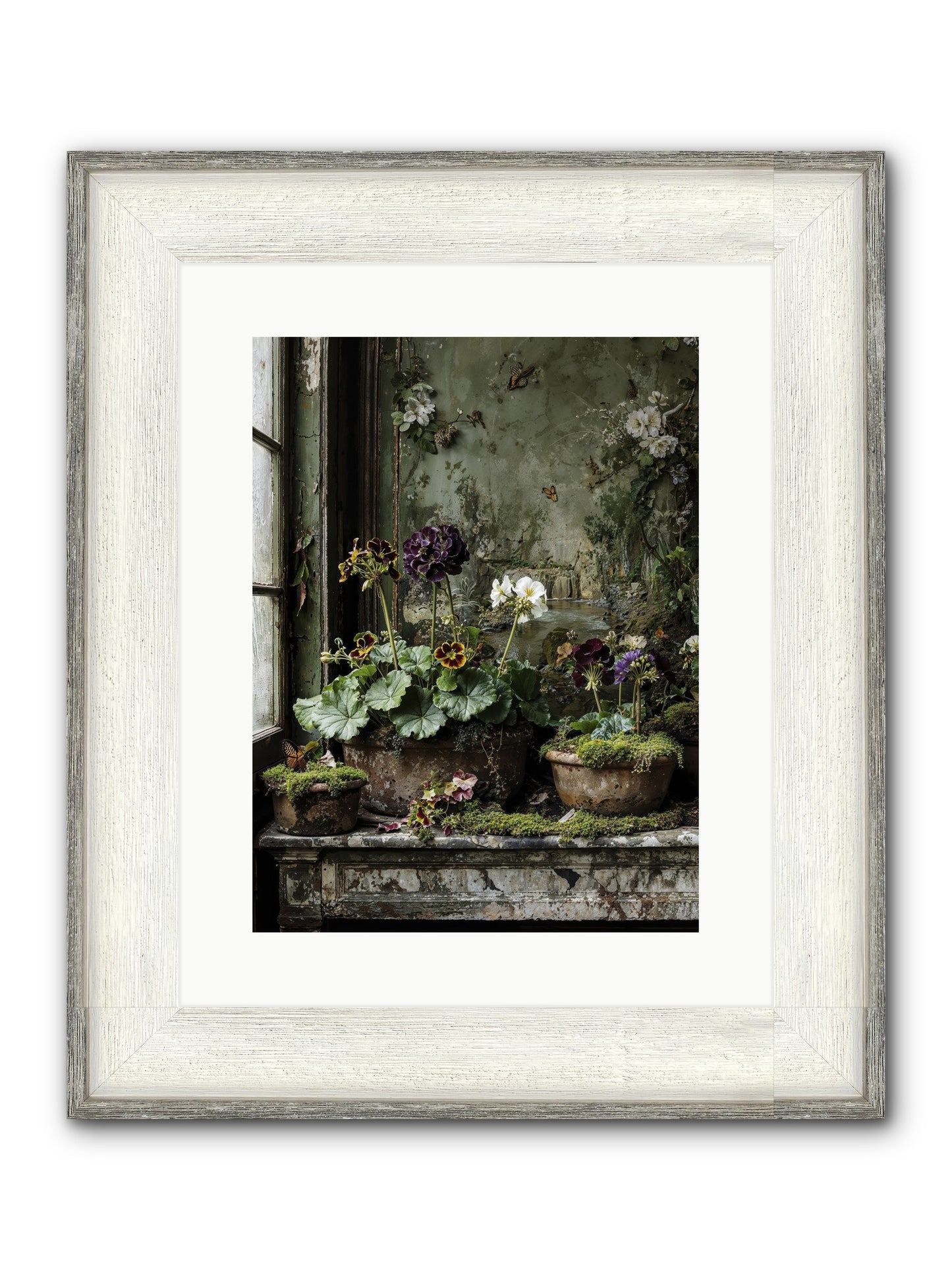 Cultivé Framed Print - Driftwood White 12x16