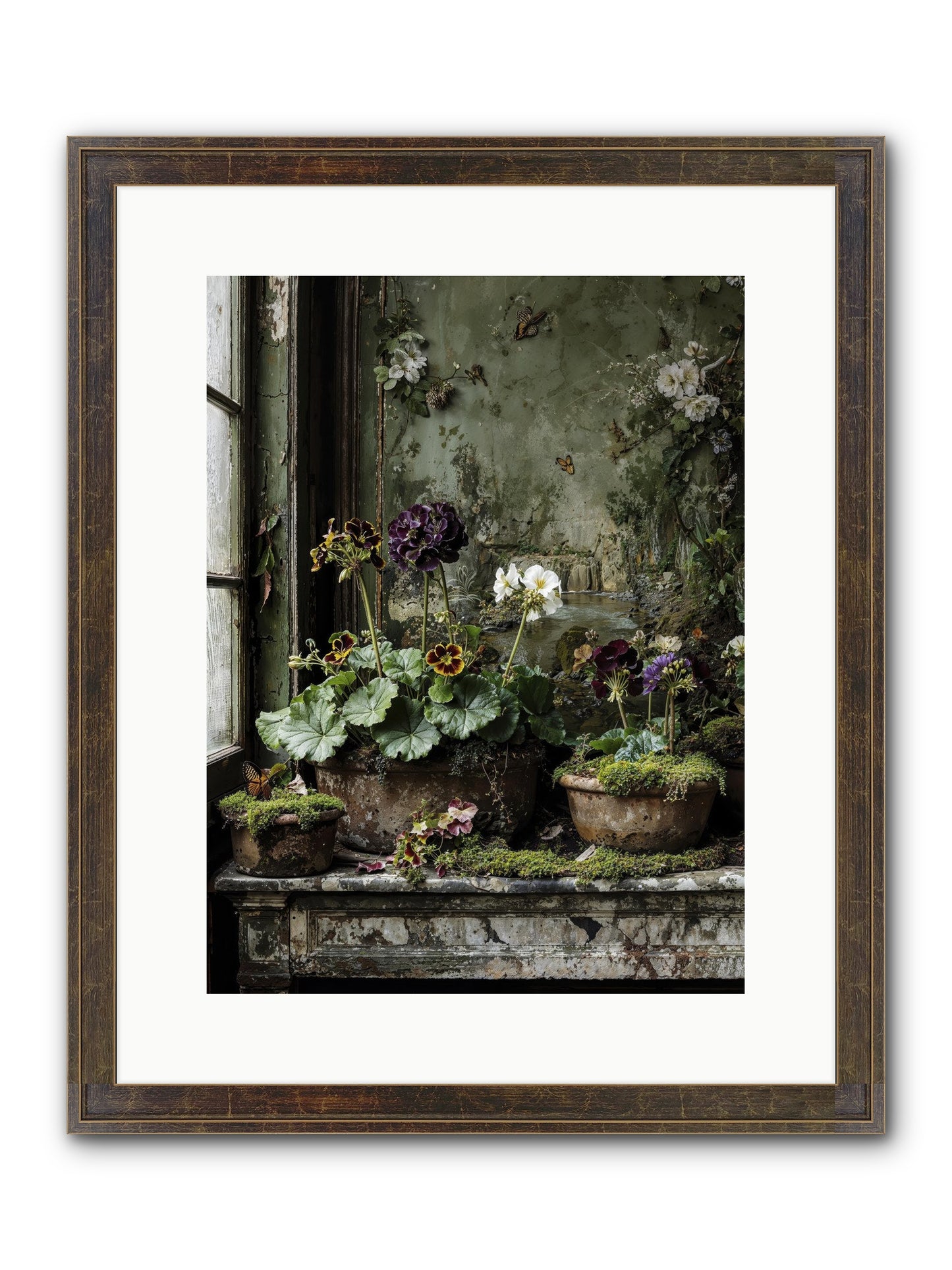 Cultivé Framed Print - Slimwoods Black/Gold 12x16