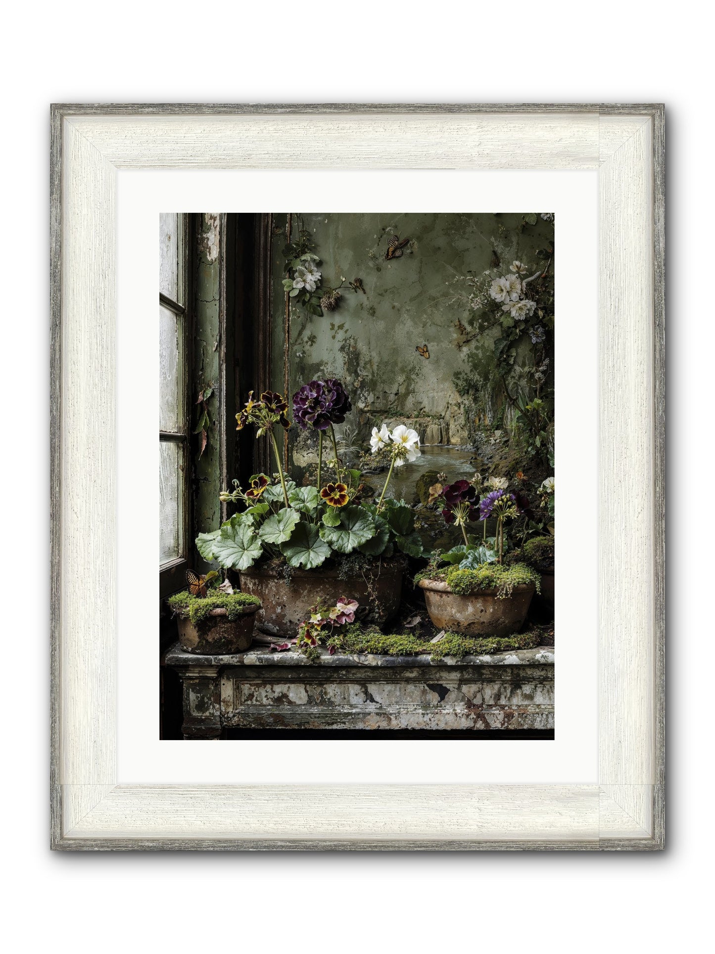 Cultivé Framed Print - Driftwood White 18x24