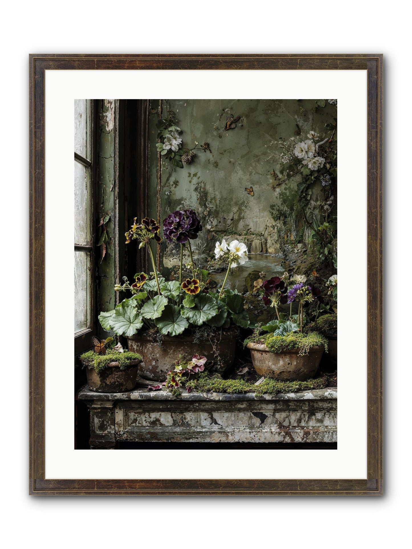 Cultivé Framed Print - Slimwoods Black/Gold 18x24