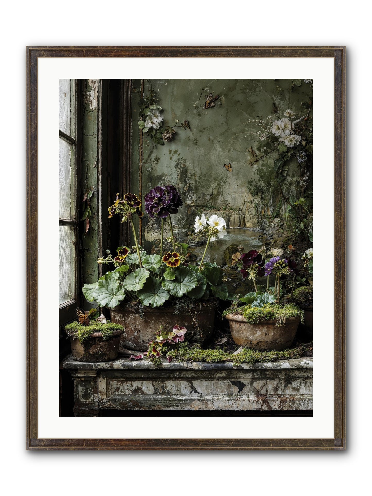 Cultivé Framed Print - Slimwoods Black/Gold 24x32