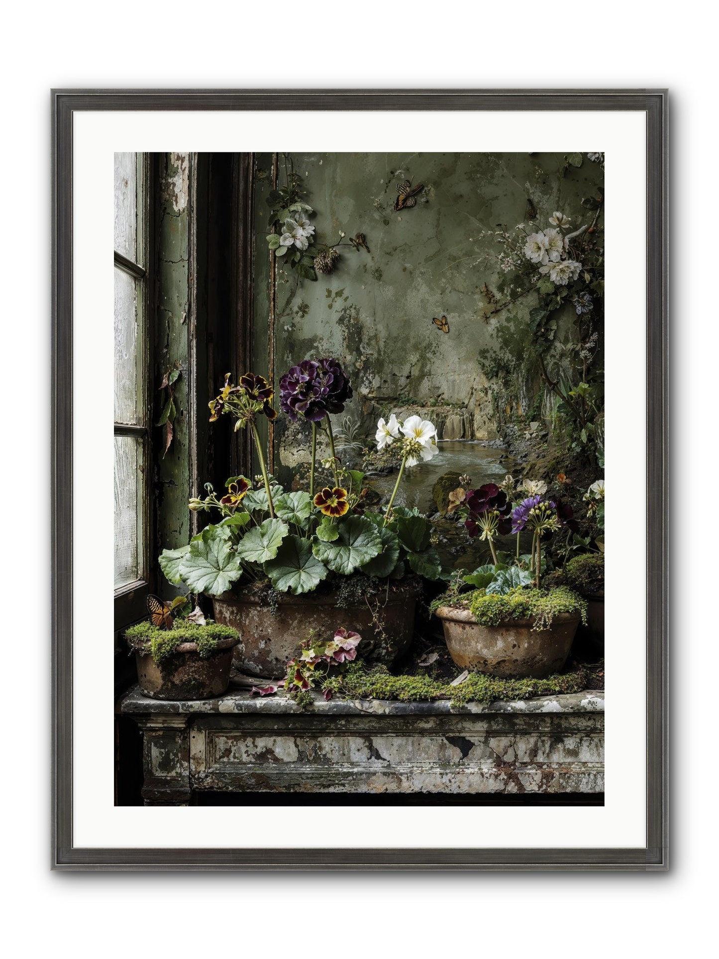 Cultivé Framed Print - Slimwoods Black/Silver 24x32