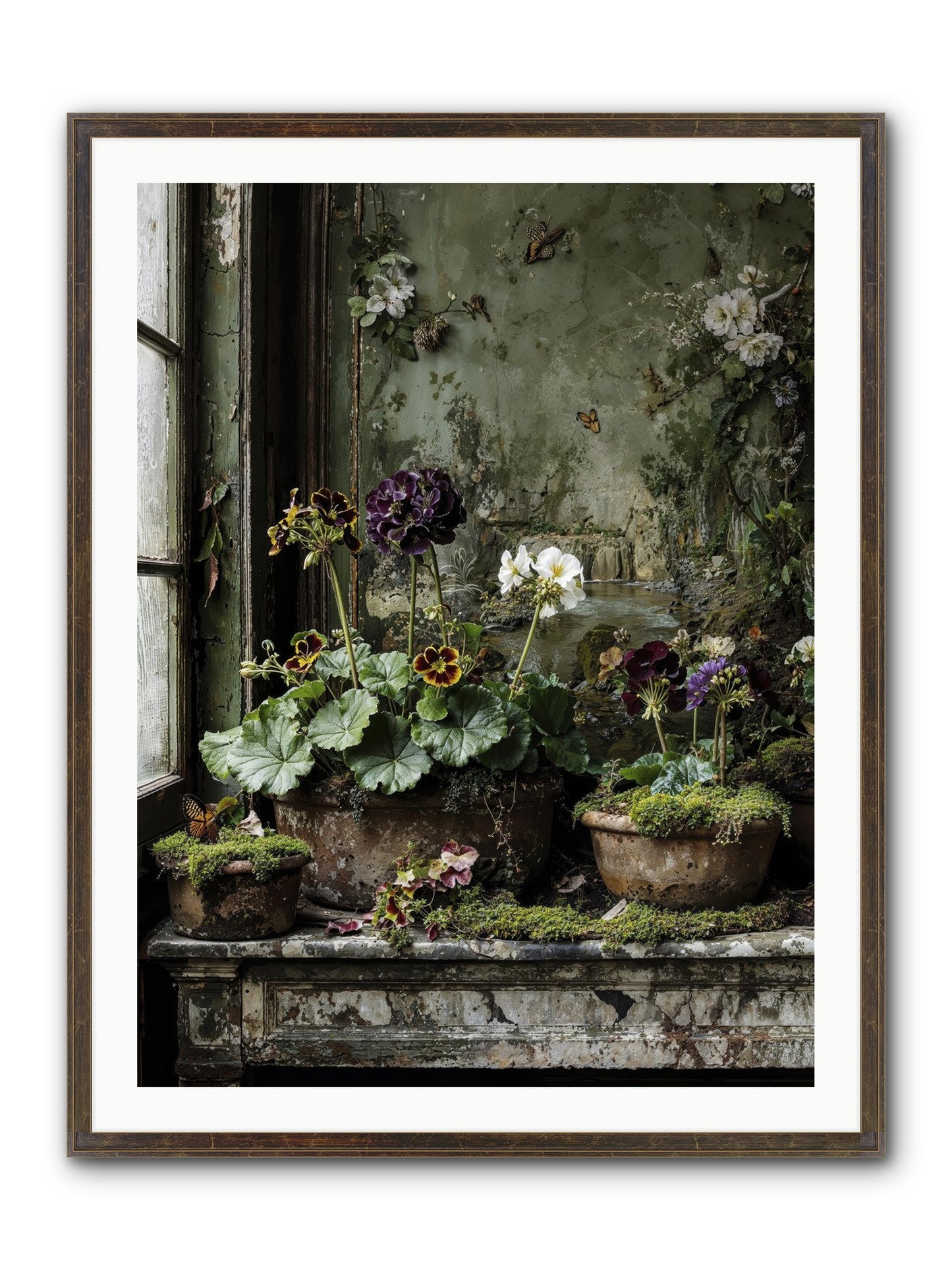 Cultivé Framed Print - Slimwoods Black/Gold 30x40