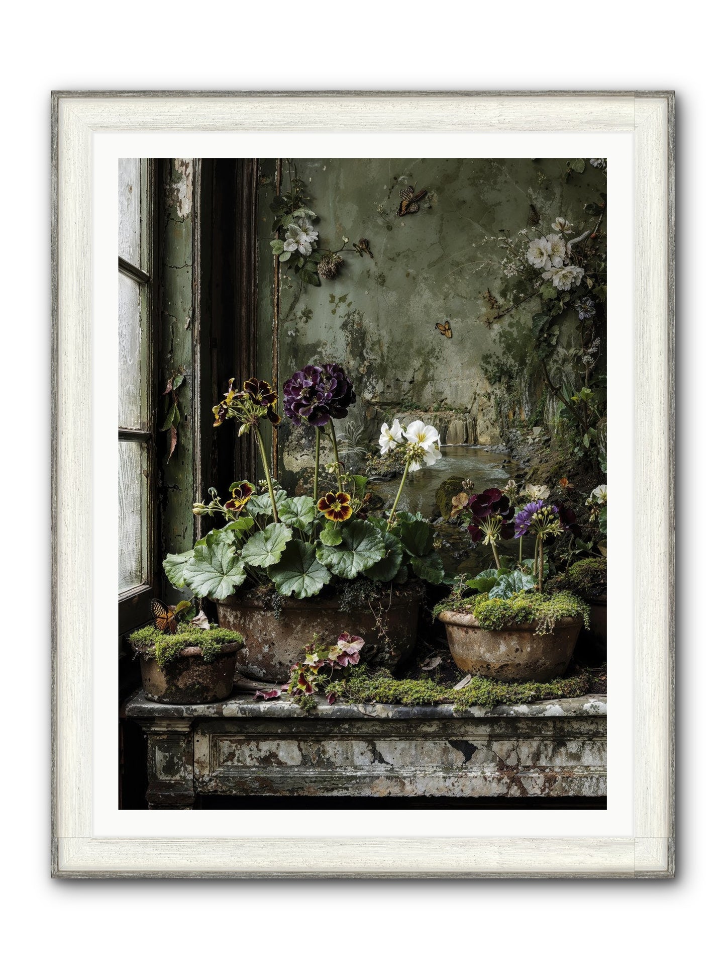 Cultivé Framed Print - Driftwood White 36x48