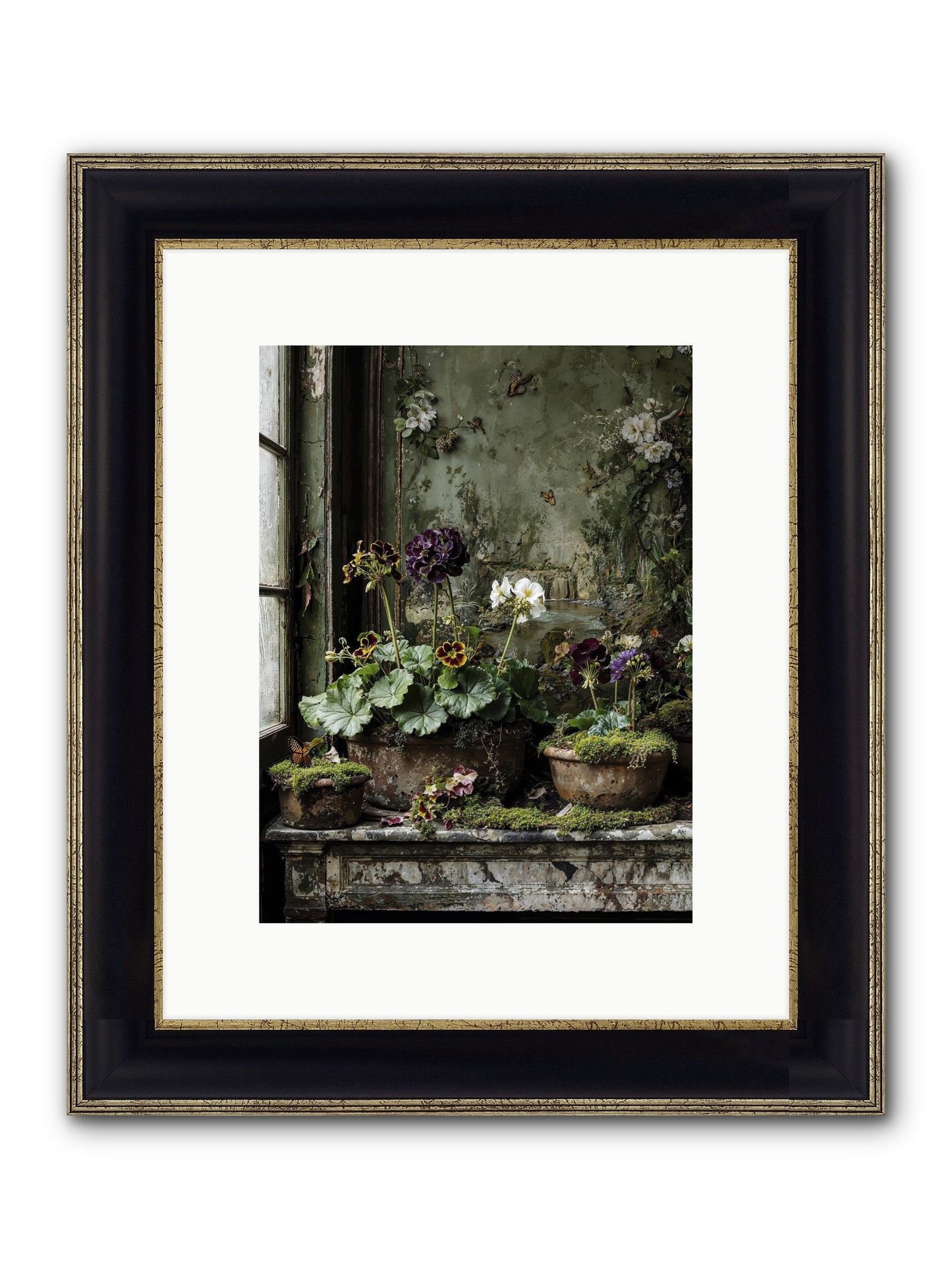 Cultivé Framed Print - Black & Gold 9x12
