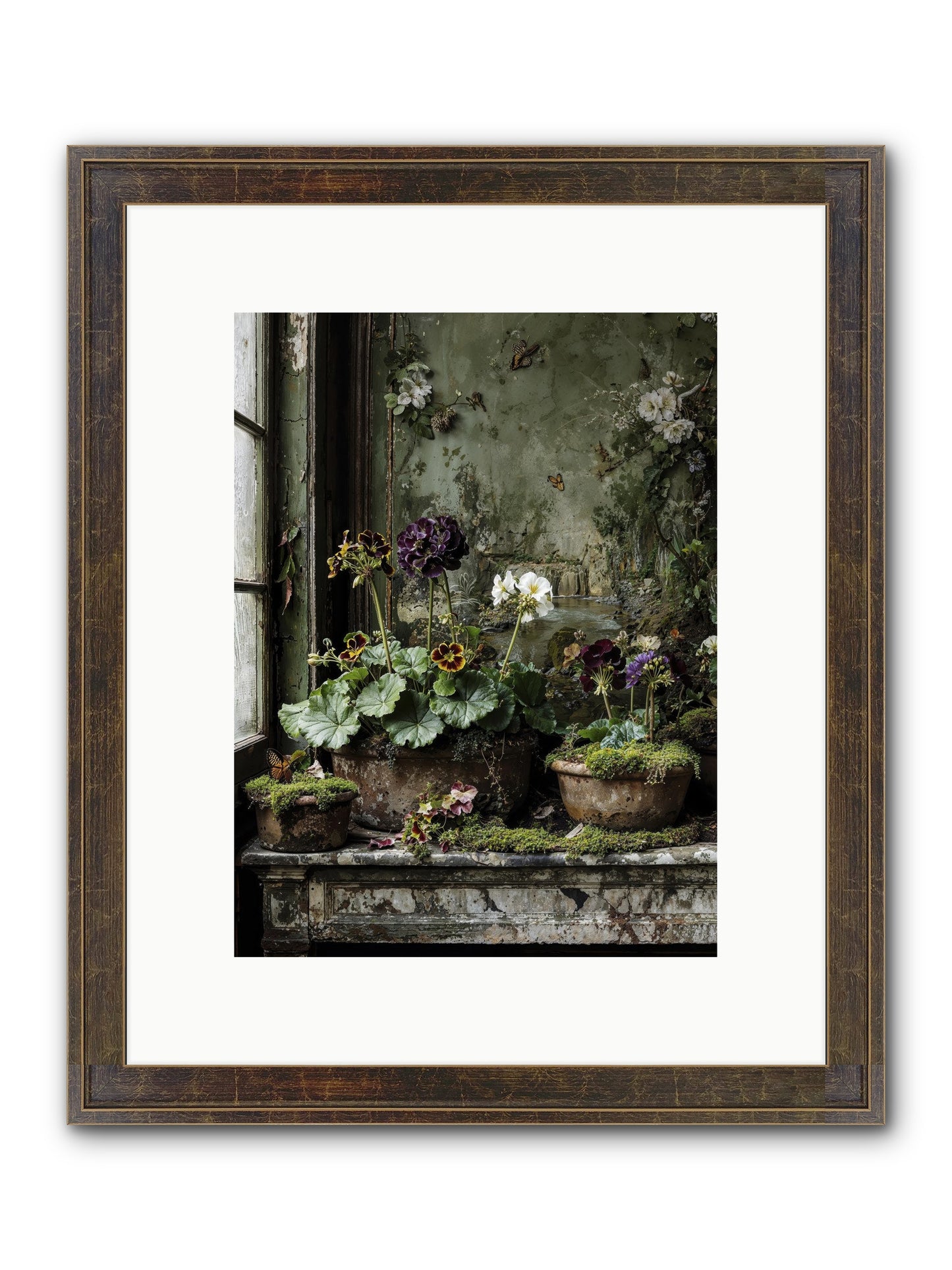 Cultivé Framed Print - Slimwoods Black/Gold 9x12