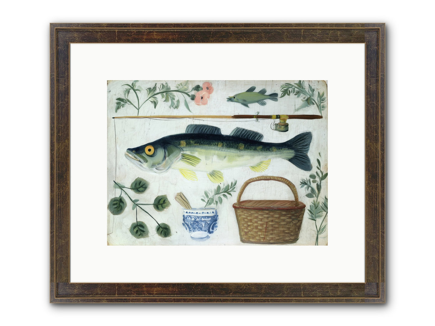 Curator's Coast Framed Print - Slimwoods Black/Gold 12x9