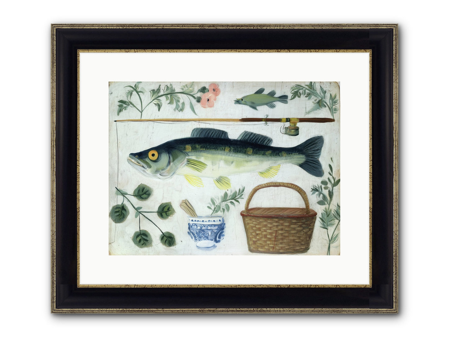 Curator's Coast Framed Print - Black & Gold 16x12