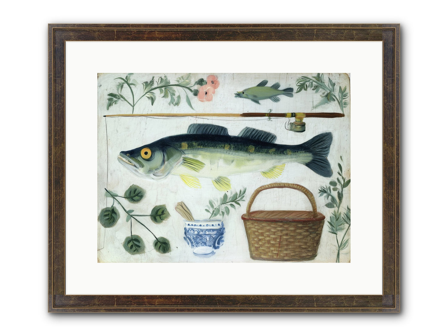 Curator's Coast Framed Print - Slimwoods Black/Gold 16x12