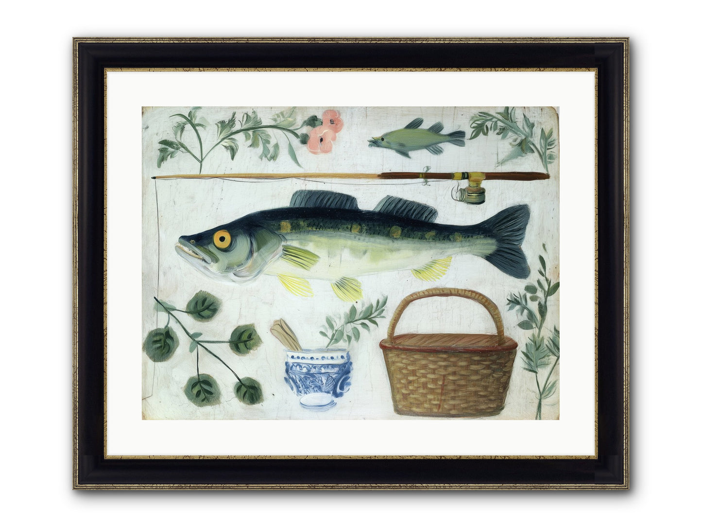 Curator's Coast Framed Print - Black & Gold 24x18