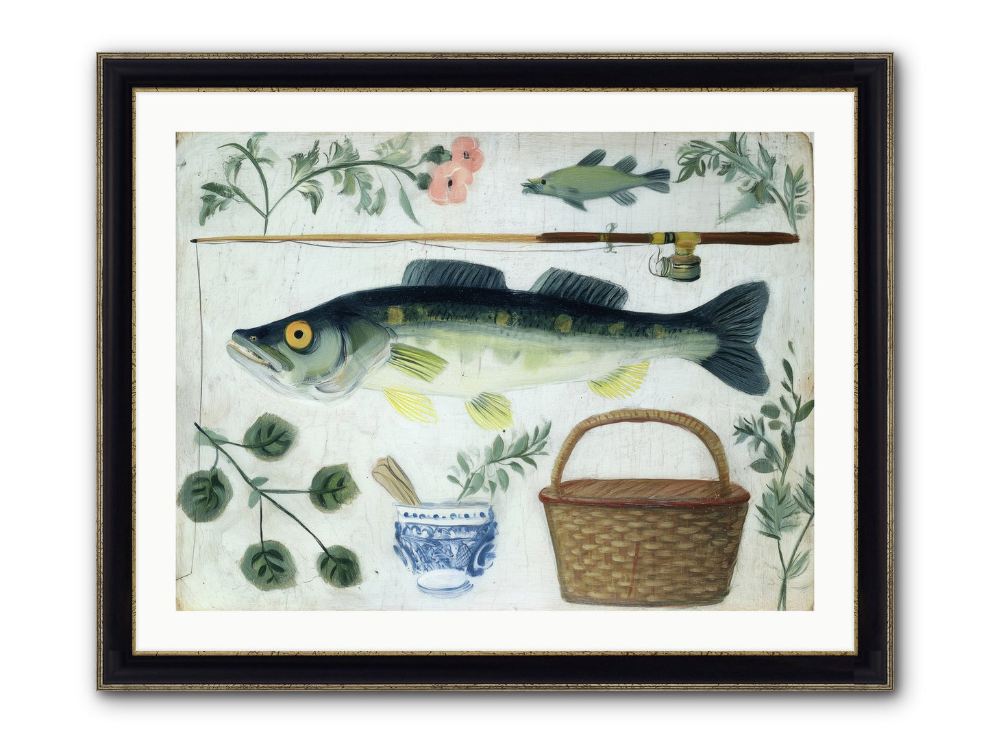 Curator's Coast Framed Print - Black & Gold 32x24