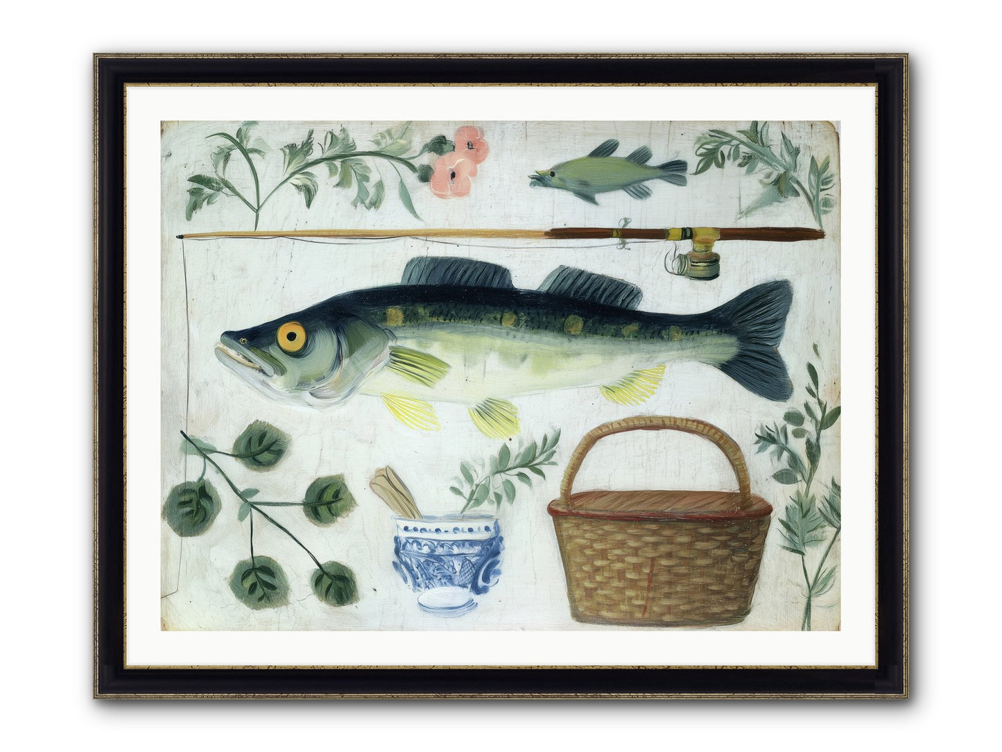 Curator's Coast Framed Print - Black & Gold 40x30