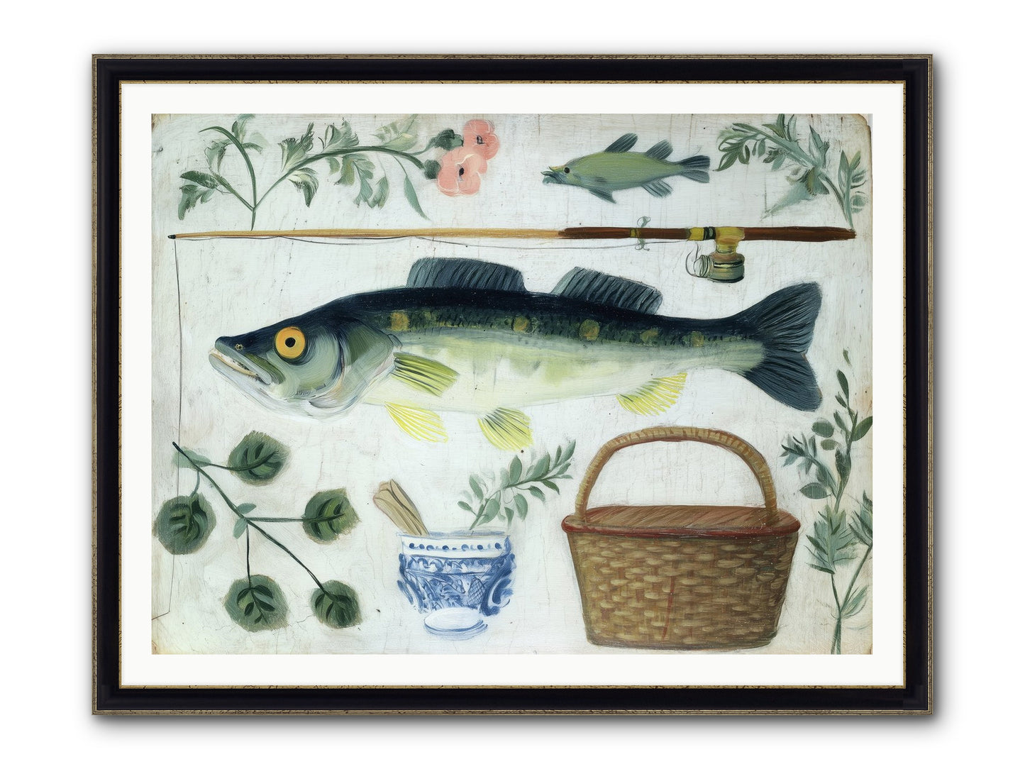 Curator's Coast Framed Print - Black & Gold 48x36