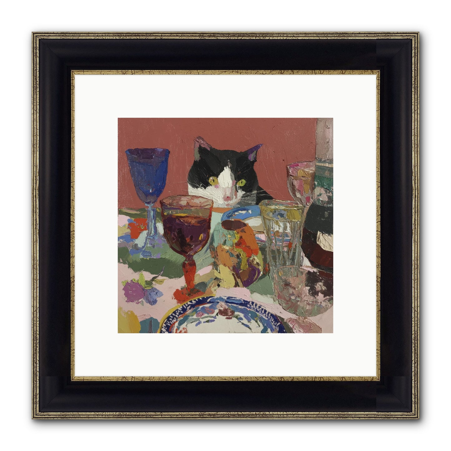 Curiosity Was An Art Form Framed Print - Black & Gold 10x10