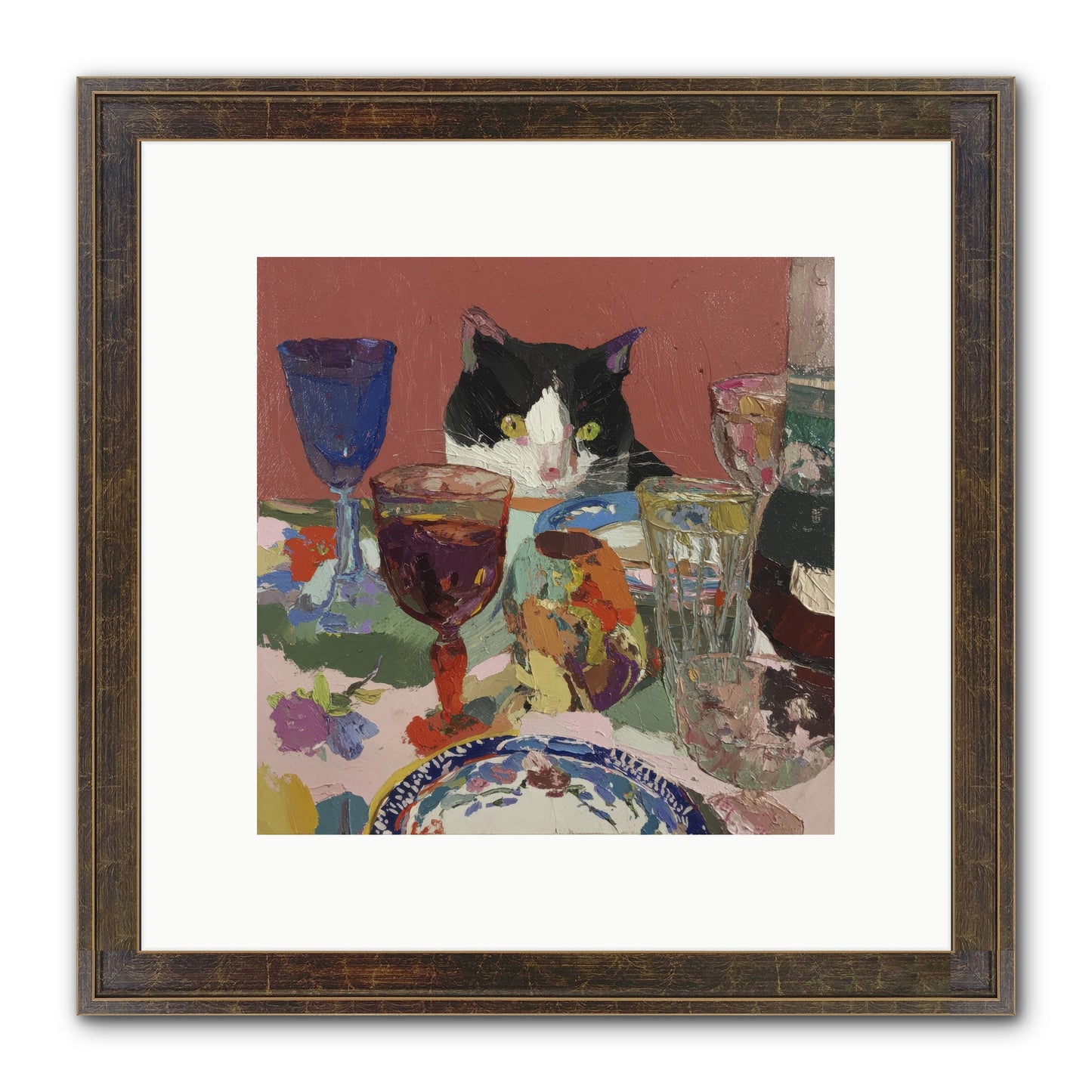 Curiosity Was An Art Form Framed Print - Slimwoods Black/Gold 10x10