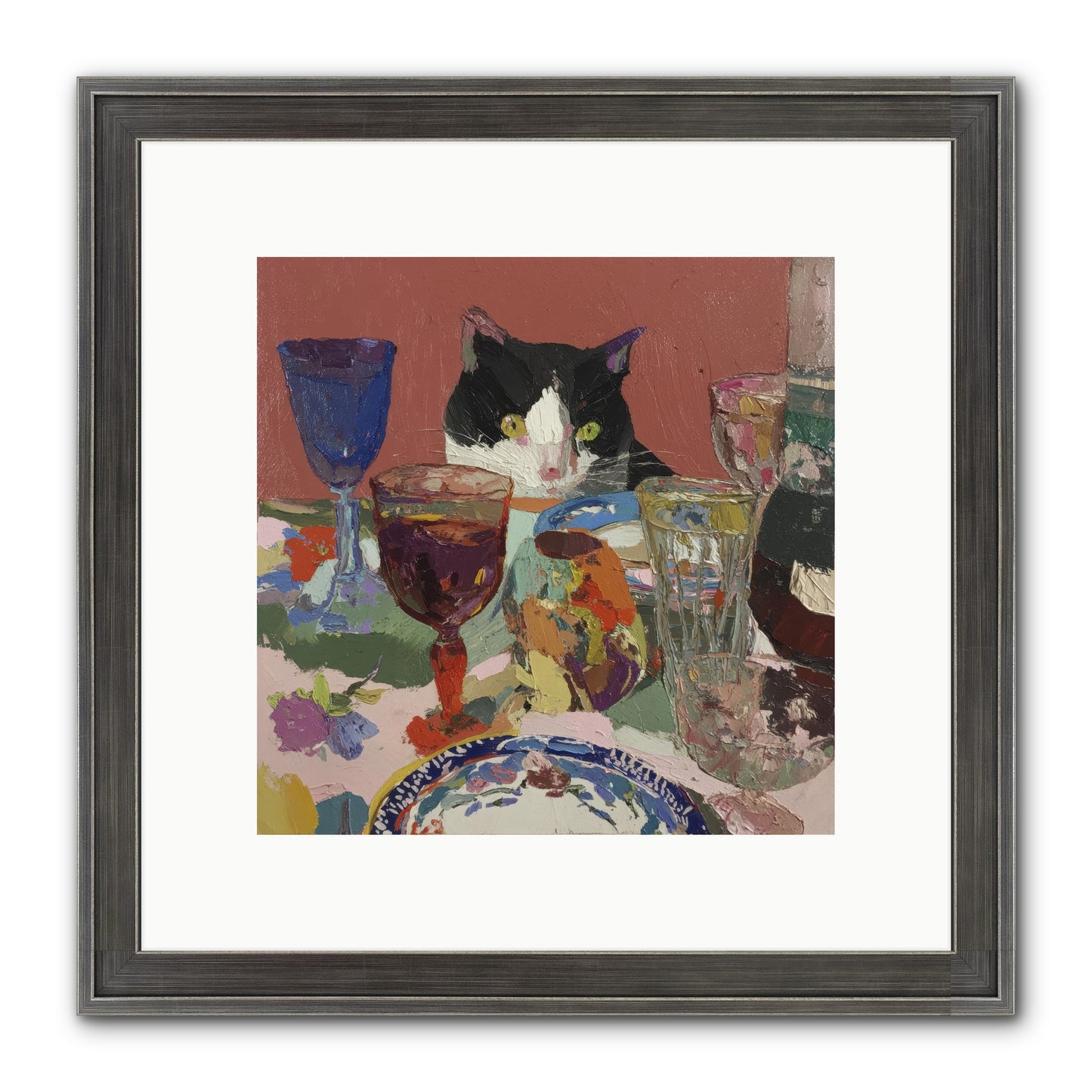 Curiosity Was An Art Form Framed Print - Slimwoods Black/Silver 10x10