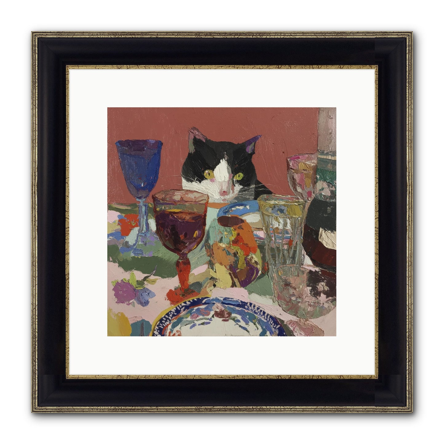 Curiosity Was An Art Form Framed Print - Black & Gold 12x12