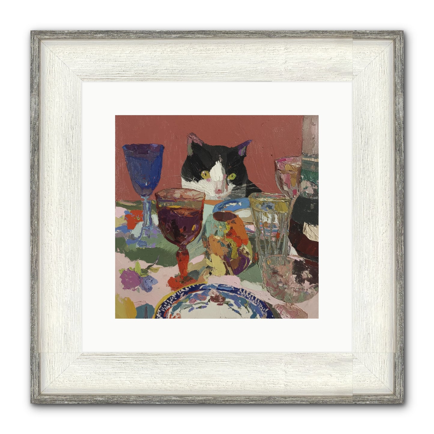 Curiosity Was An Art Form Framed Print - Driftwood White 12x12