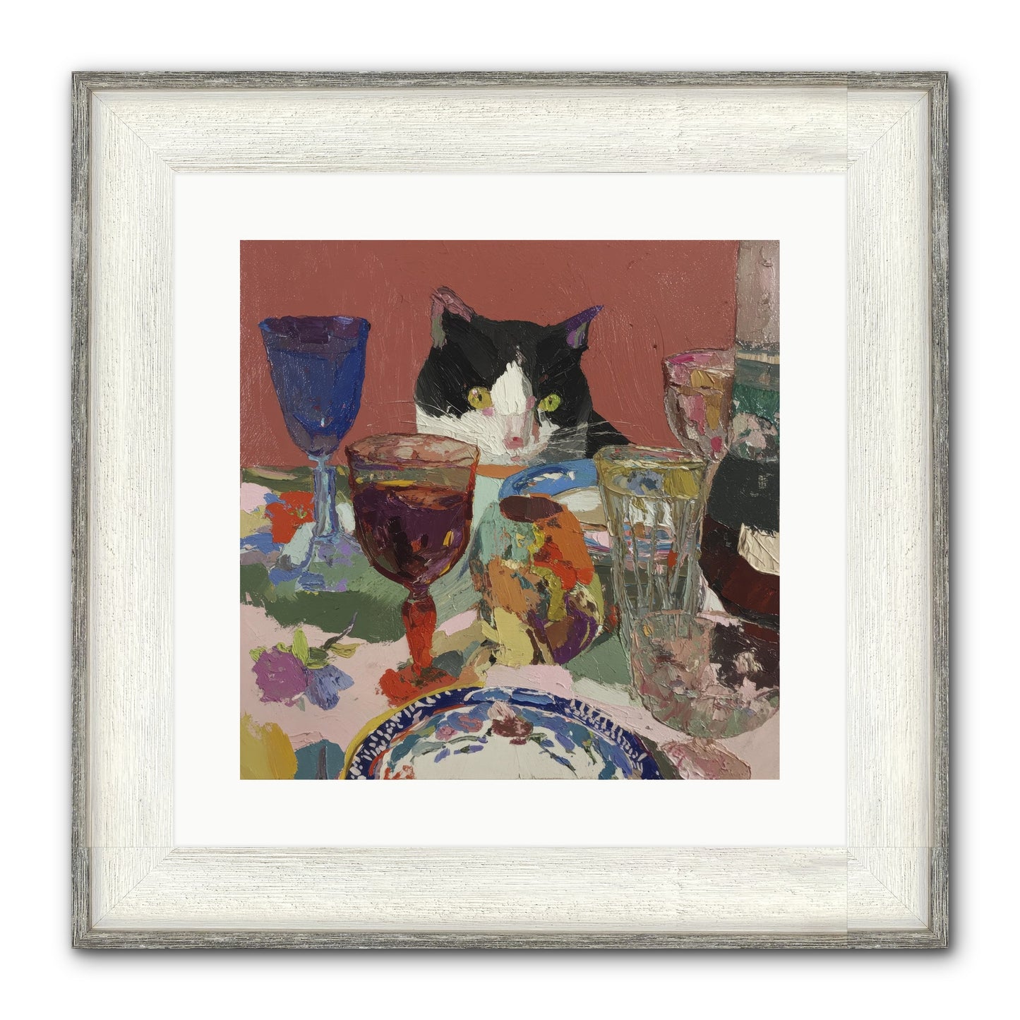 Curiosity Was An Art Form Framed Print - Driftwood White 16x16