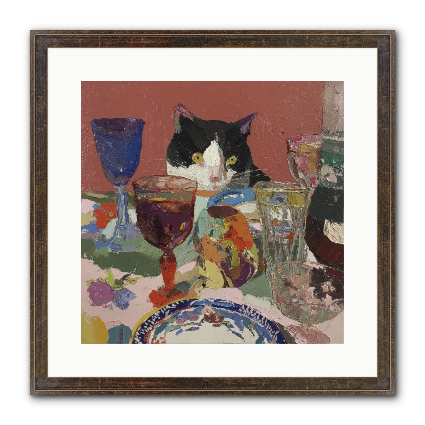 Curiosity Was An Art Form Framed Print - Slimwoods Black/Gold 16x16