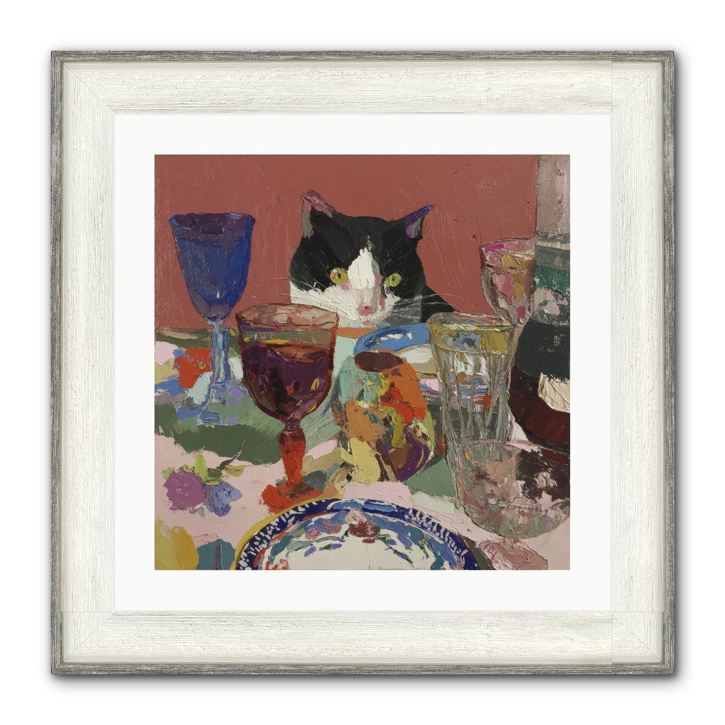 Curiosity Was An Art Form Framed Print - Driftwood White 20x20