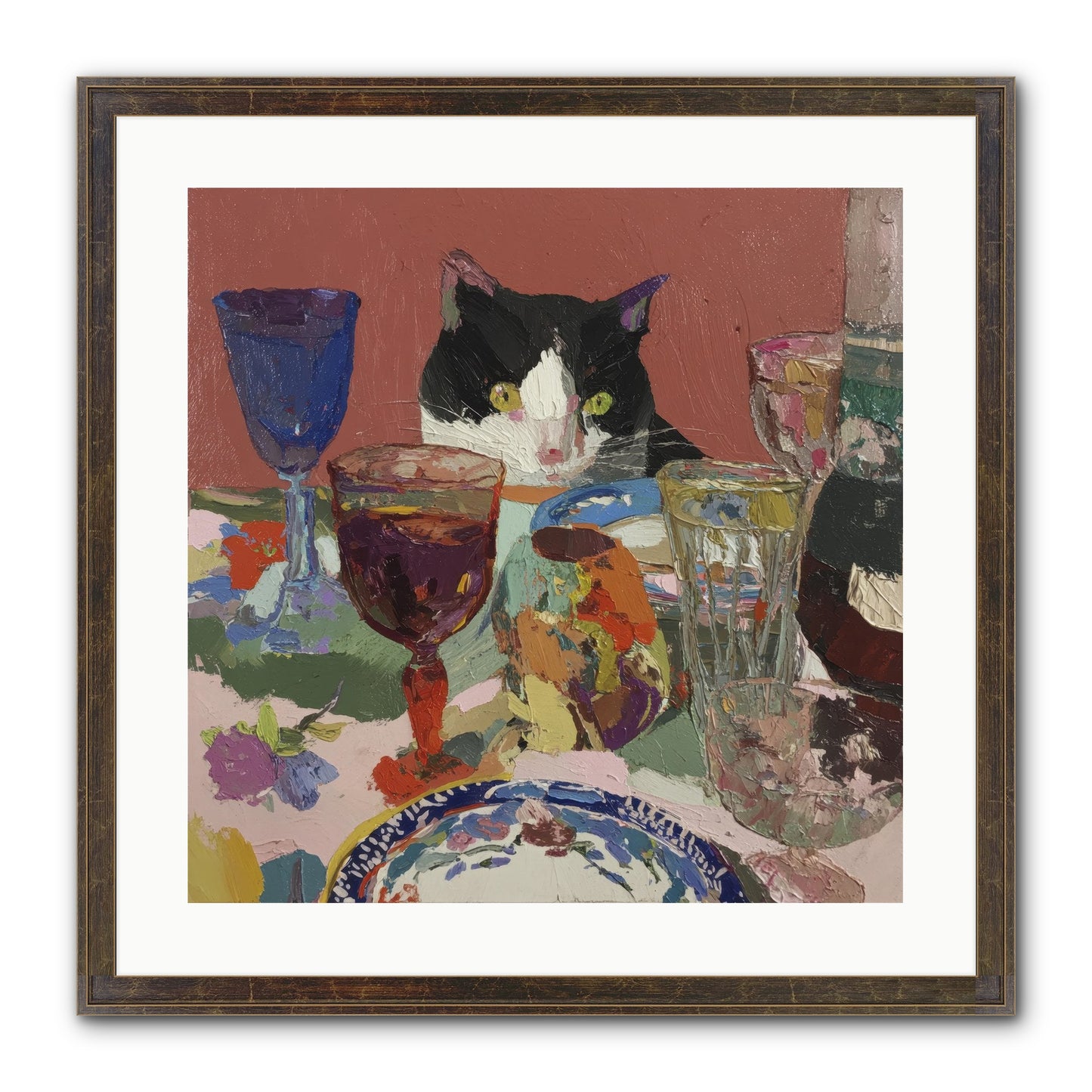 Curiosity Was An Art Form Framed Print - Slimwoods Black/Gold 20x20