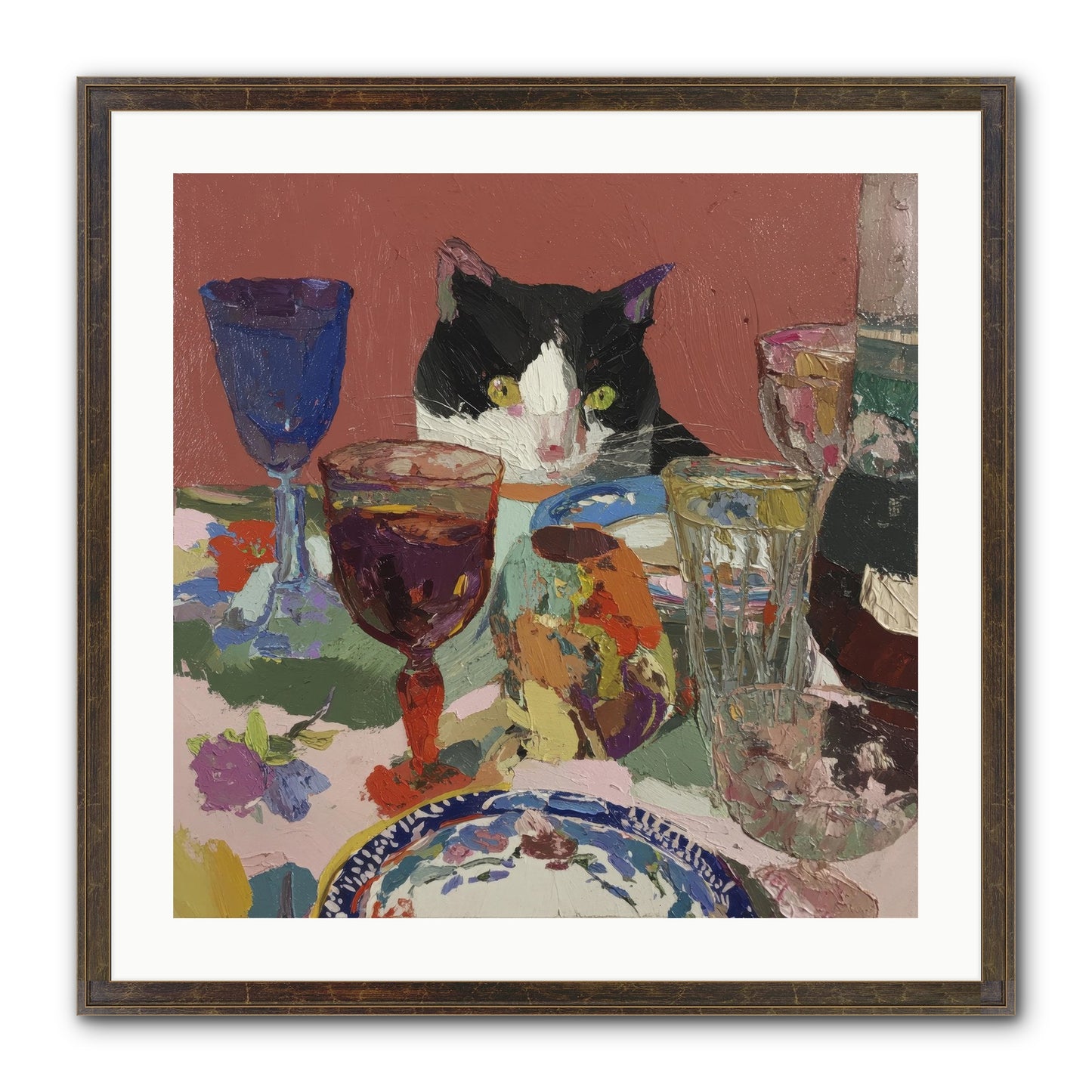 Curiosity Was An Art Form Framed Print - Slimwoods Black/Gold 24x24