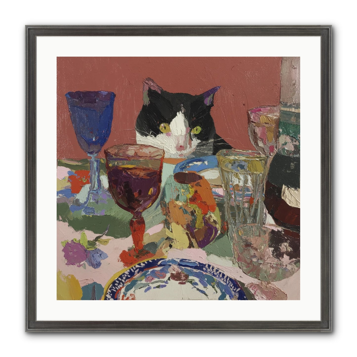 Curiosity Was An Art Form Framed Print - Slimwoods Black/Silver 24x24