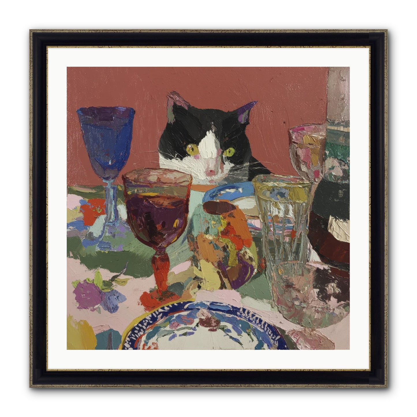 Curiosity Was An Art Form Framed Print - Black & Gold 30x30