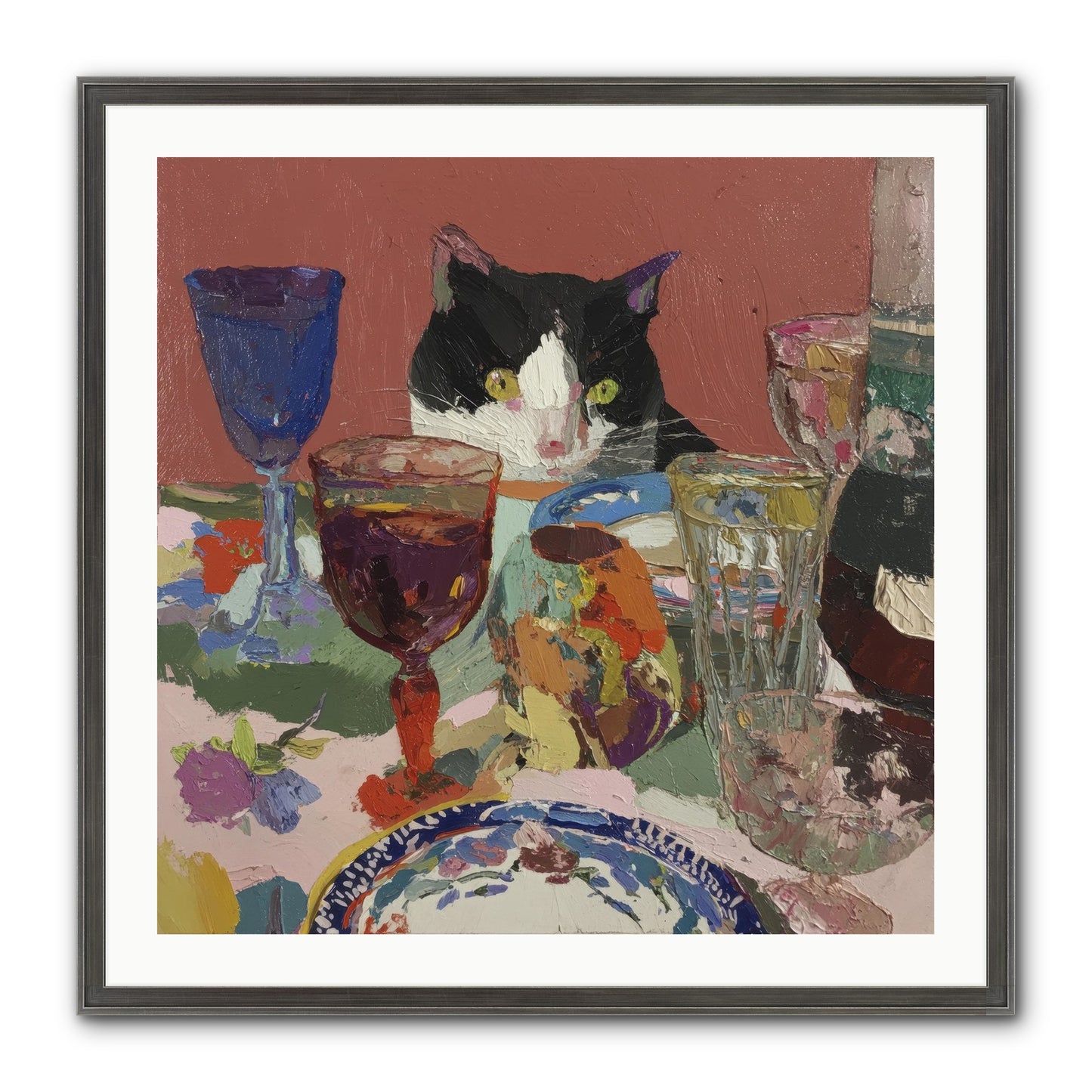 Curiosity Was An Art Form Framed Print - Slimwoods Black/Silver 30x30