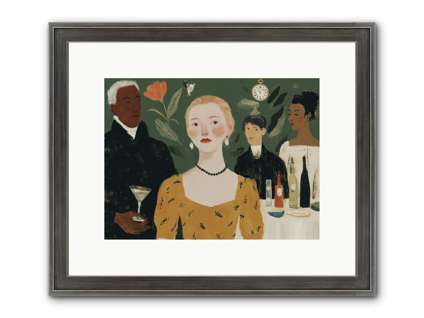 Curious Minds Framed Print - Slimwoods Black/Silver 12x9