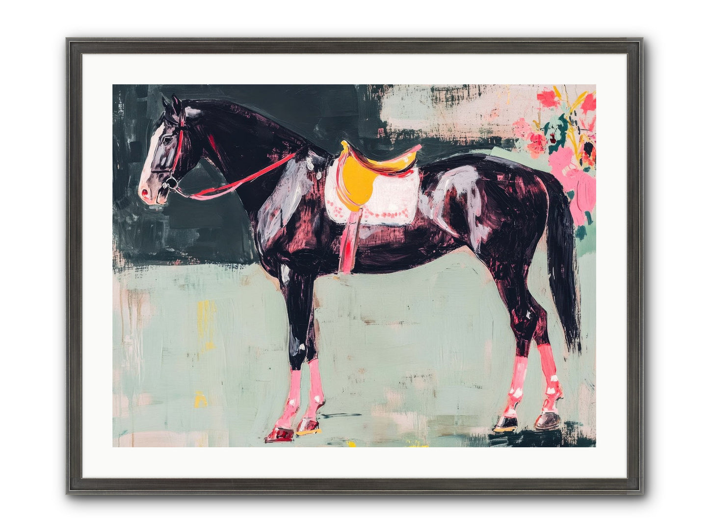 Curious Quest Framed Print - Slimwoods Black/Silver 32x24