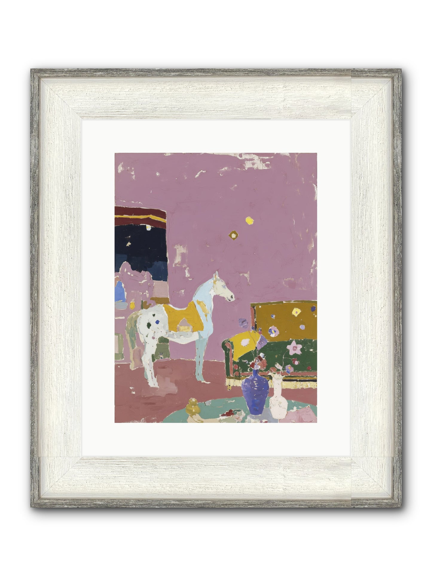 Current Mood Framed Print - Driftwood White 12x16